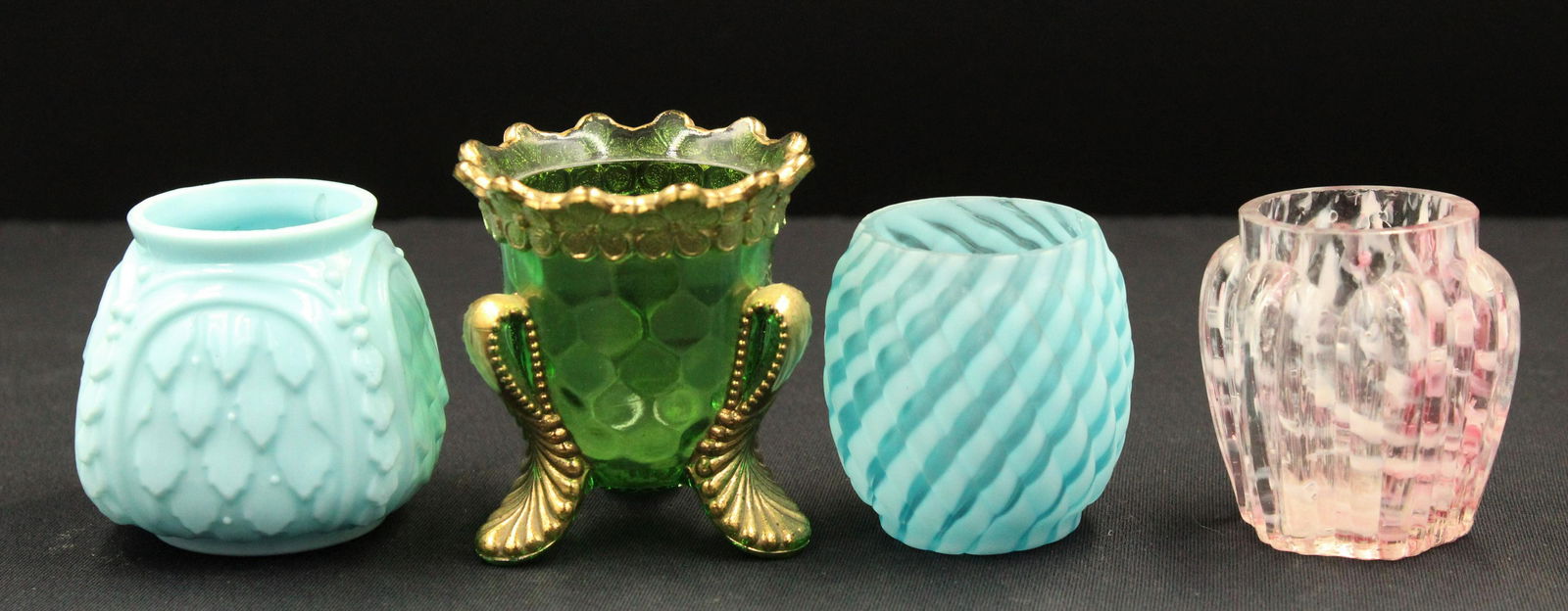 4pc. lot Victorian Colored & Opalescent Toothpcik (1 of 5)