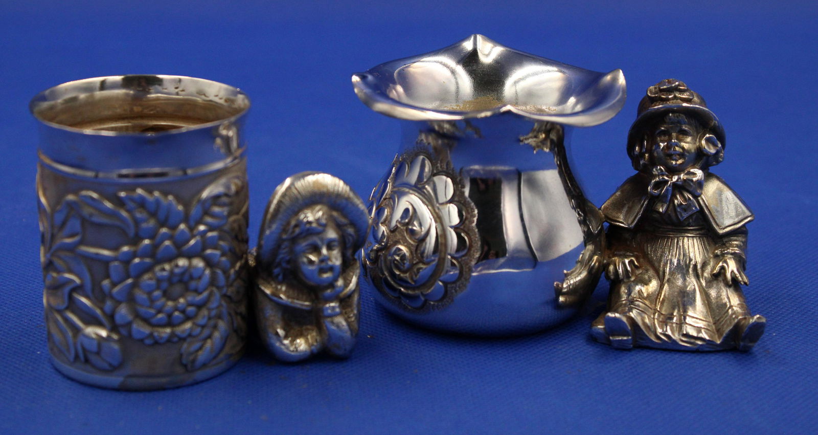 Pair of Kate Greenaway Figural Silverplate Toothpicks (1 of 3)