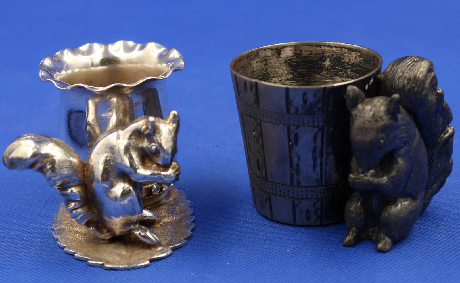 Pair of Victorian Squirrel Silverplate Toothpick (1 of 3)