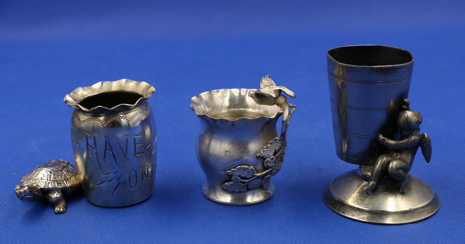 3pc. Lot Victorian Figural Silverplate Toothpicks (1 of 9)