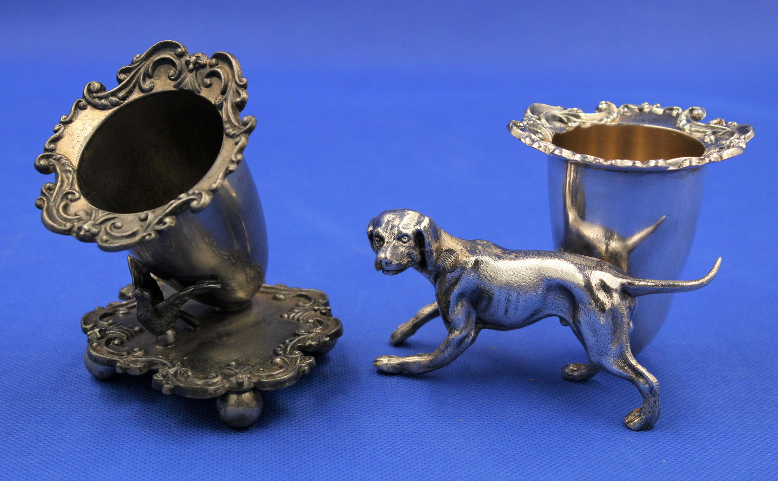 Pair of Victorian Silverplate Figural Toothpicks (1 of 6)