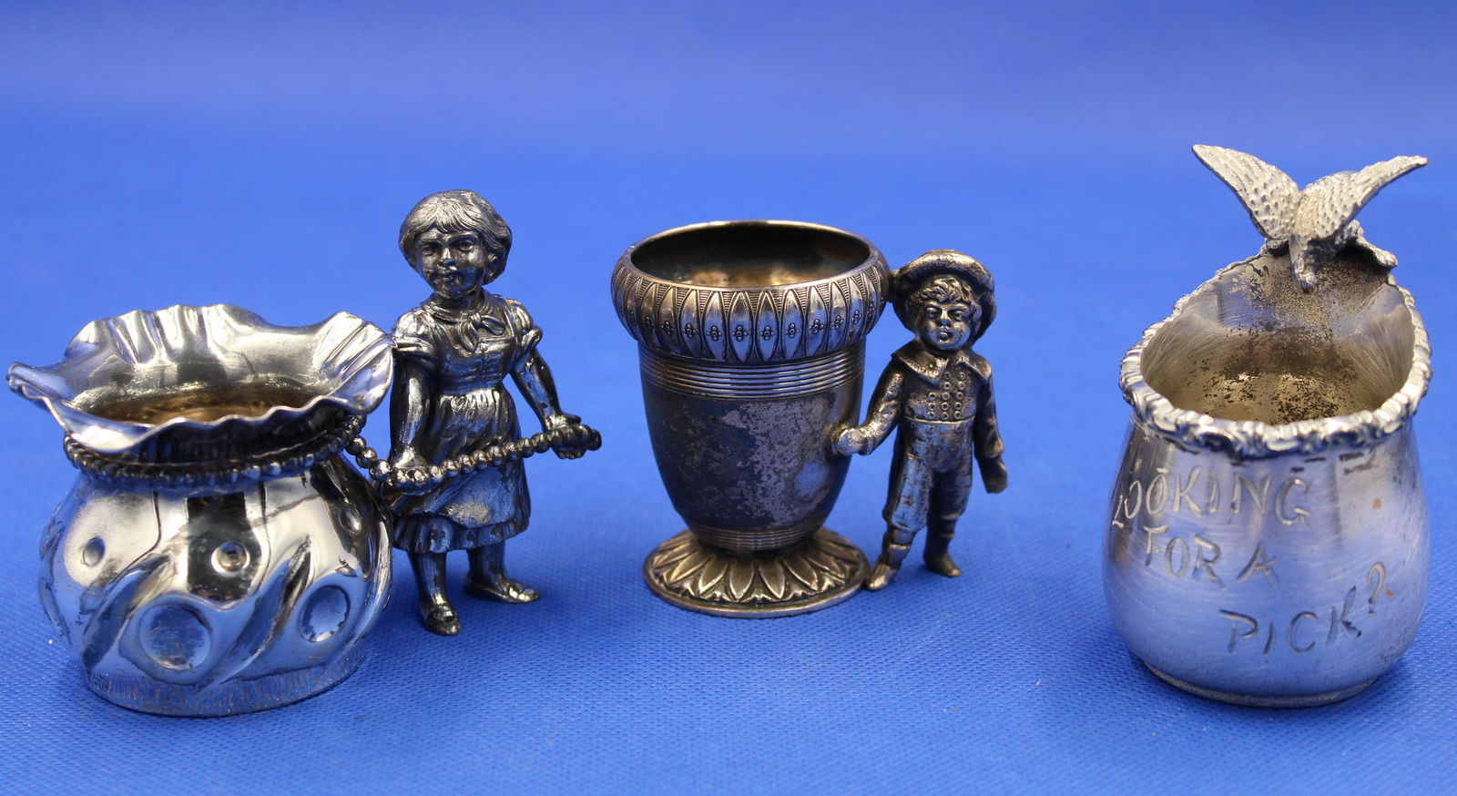 Meriden, Tufts, Homan figural Silverplate Toothpicks (1 of 5)