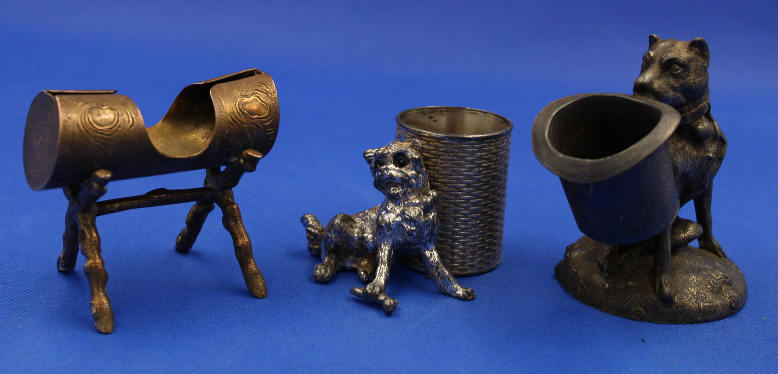 3 pc. Lot Victorian Toothpick Holders (1 of 9)