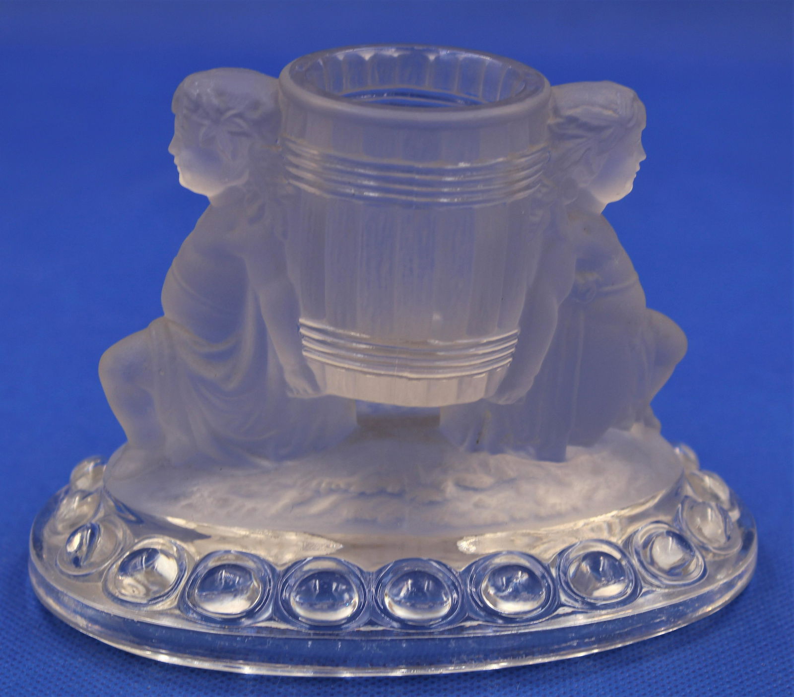 Baccarat Satin Glass Figural Toothpick Holder (1 of 3)