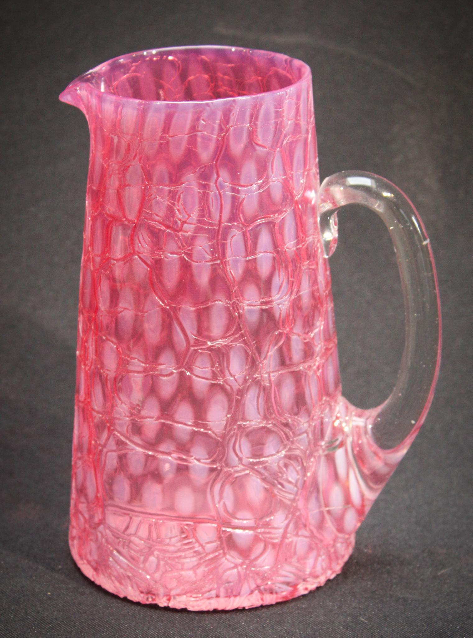 Rare Victorian Cranberry Phoenix Glass Opalescent (1 of 5)