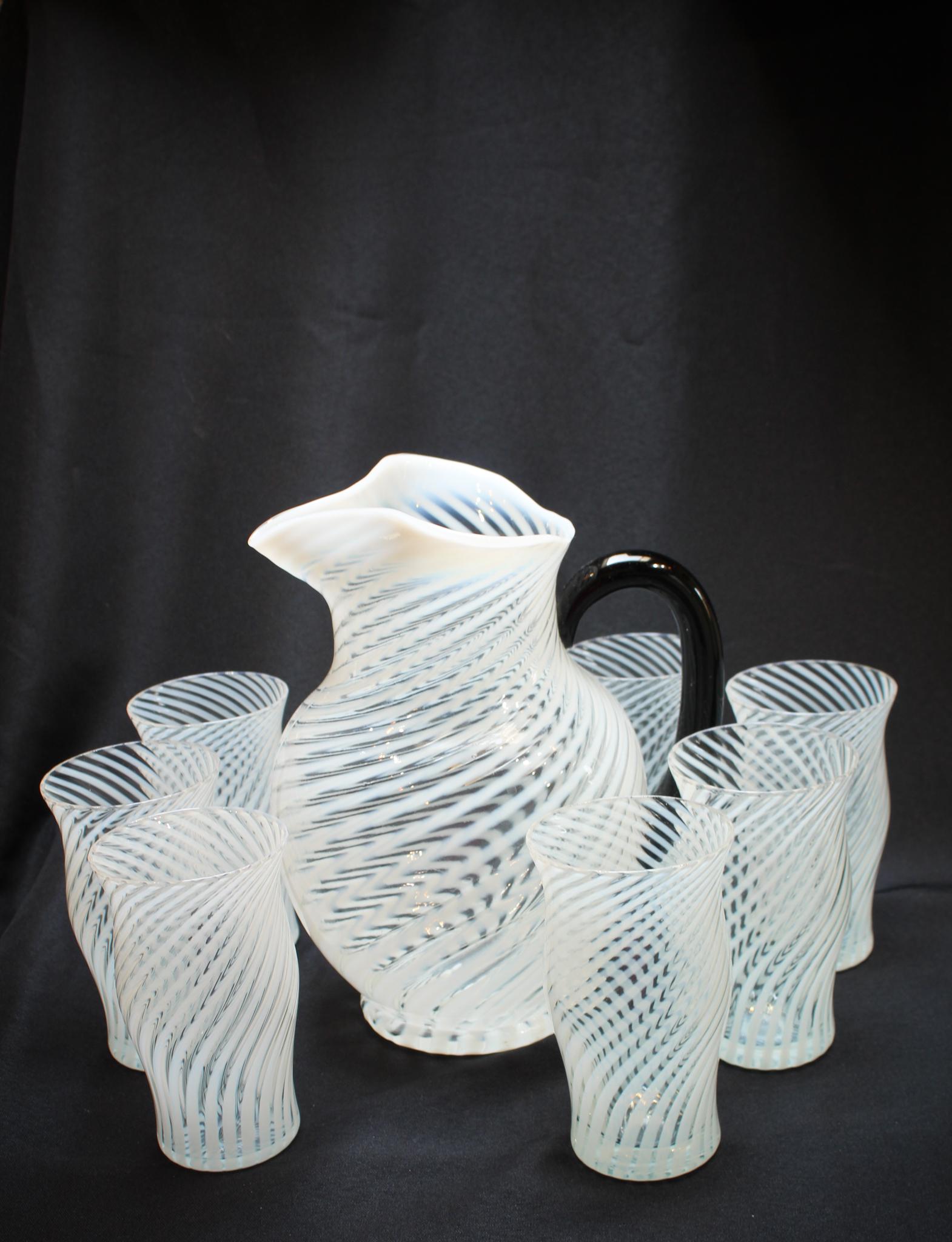 Fenton French Opalescent 8pc. Water Set (1 of 9)