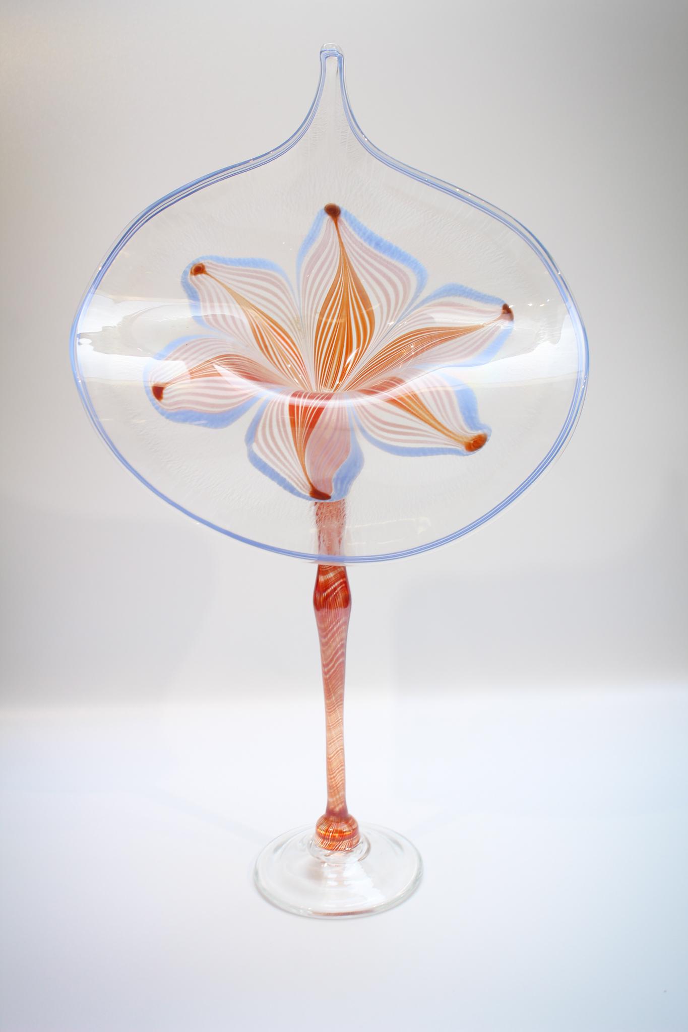 Vandermark 16" Art Glass Jack in the Pulpit Vase (1 of 6)