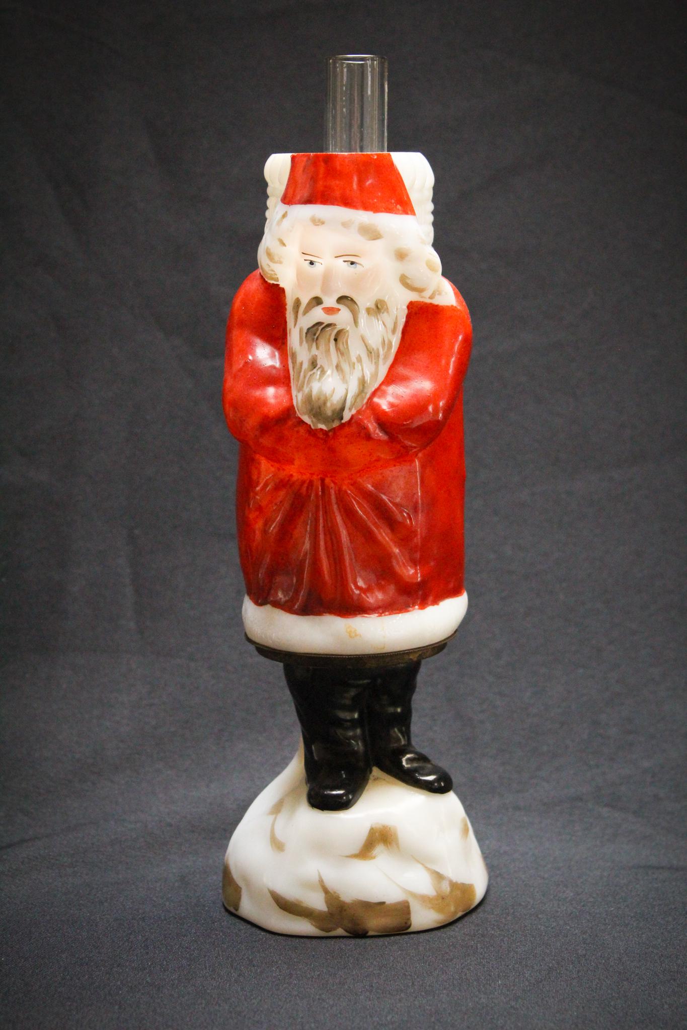 Rare Consolidated Santa Figural Miniature Oil Lamp (1 of 8)