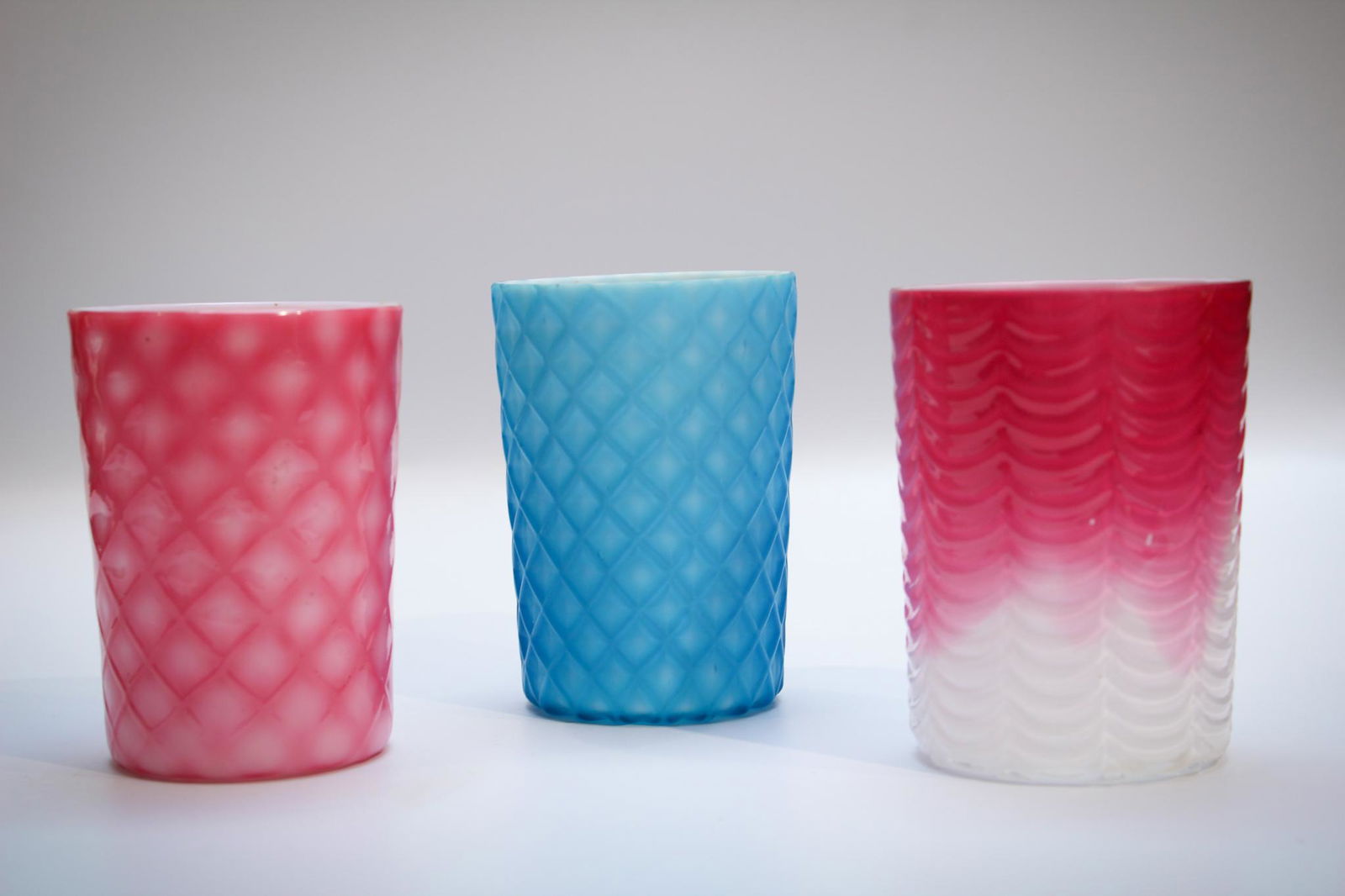 3 Phoenix Victorian Art Glass Tumblers (1 of 5)