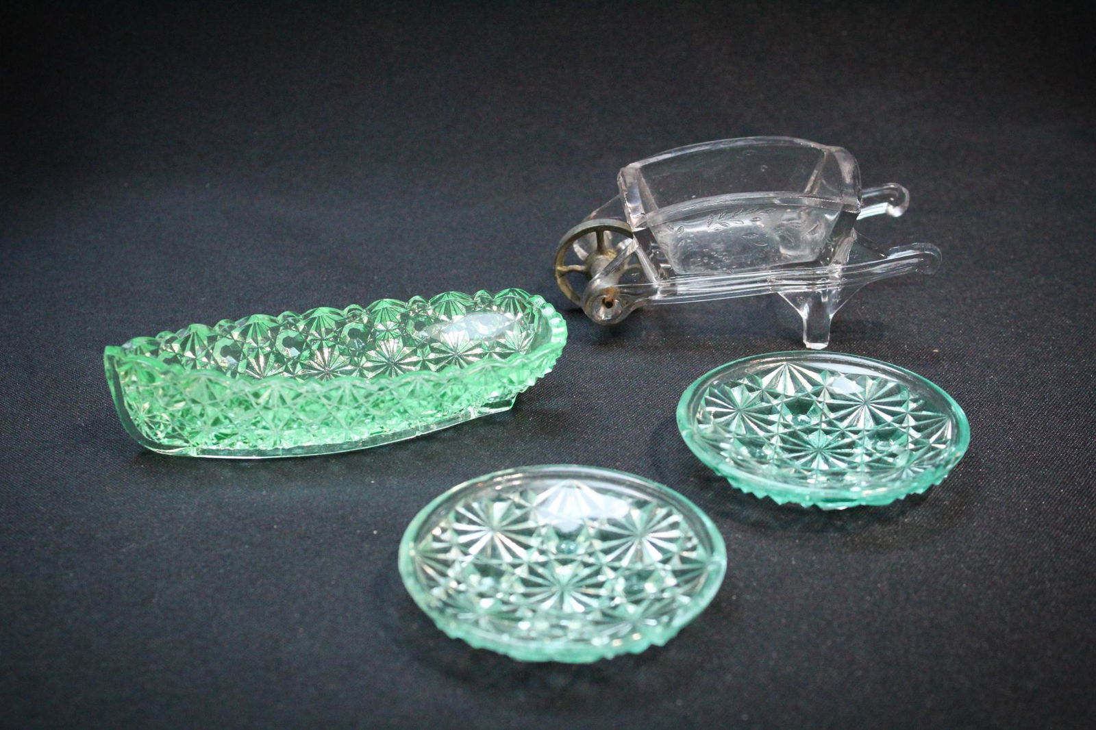 4 pc Lot Victorian Open Salts Butter Pat (1 of 4)