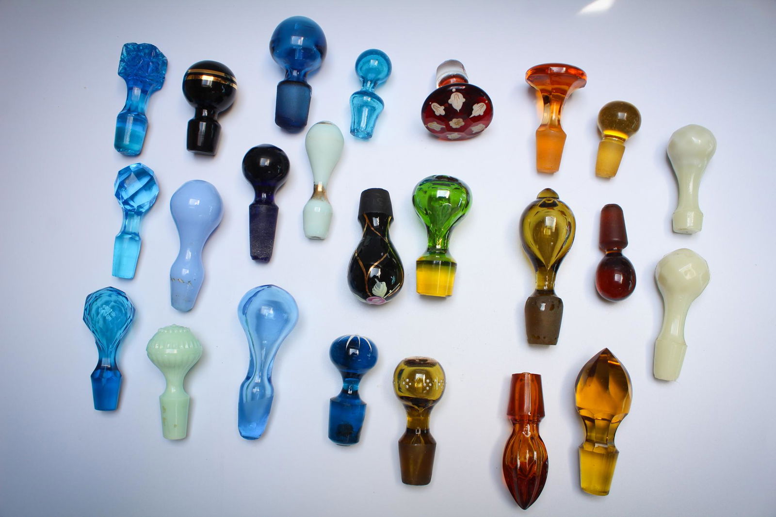 24 pc Lot Victorian Antique Cruet Decanter Bottle (1 of 4)