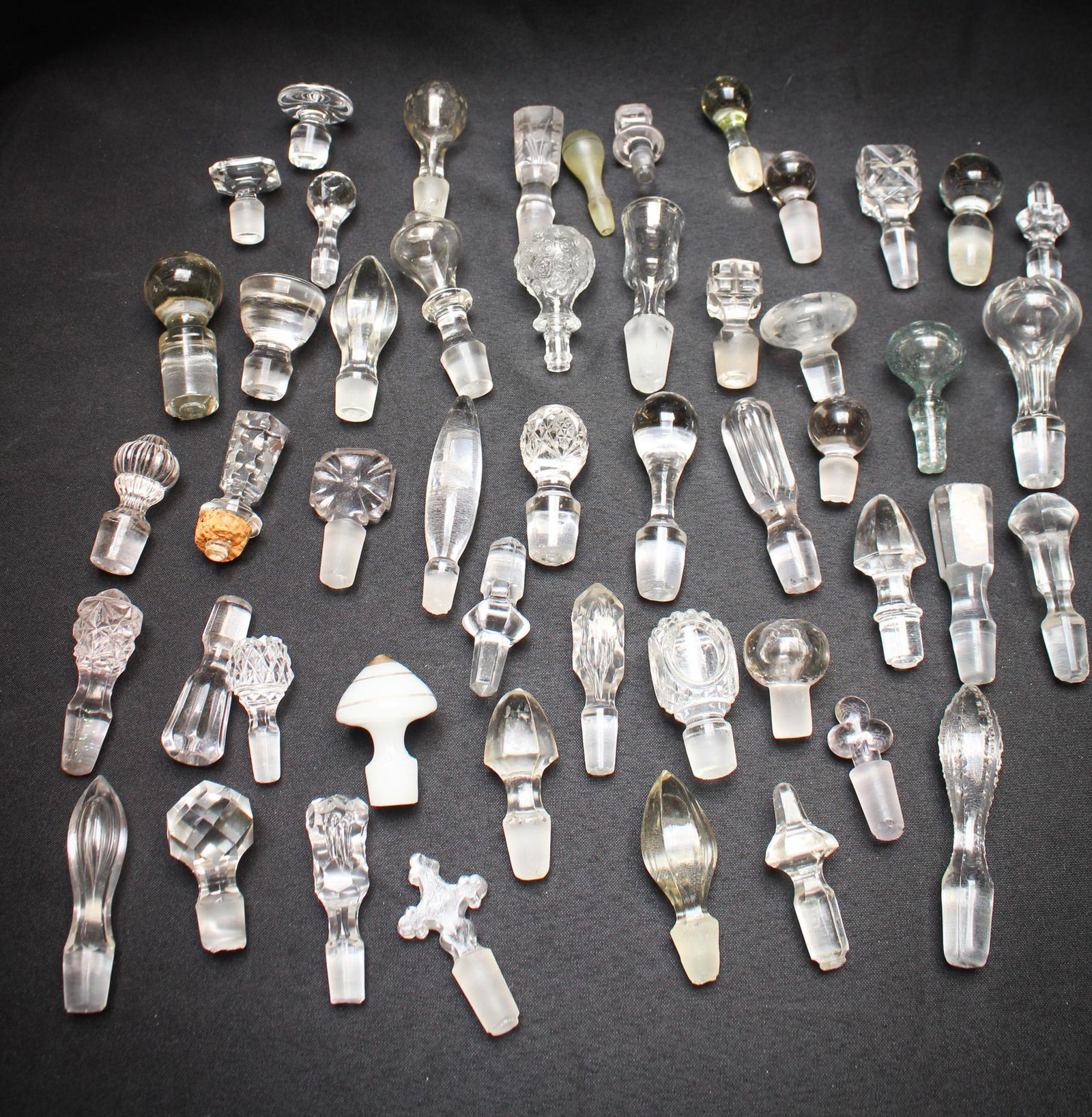 50 Assorted Victorian Antique Cruet Decanter Bottle (1 of 3)