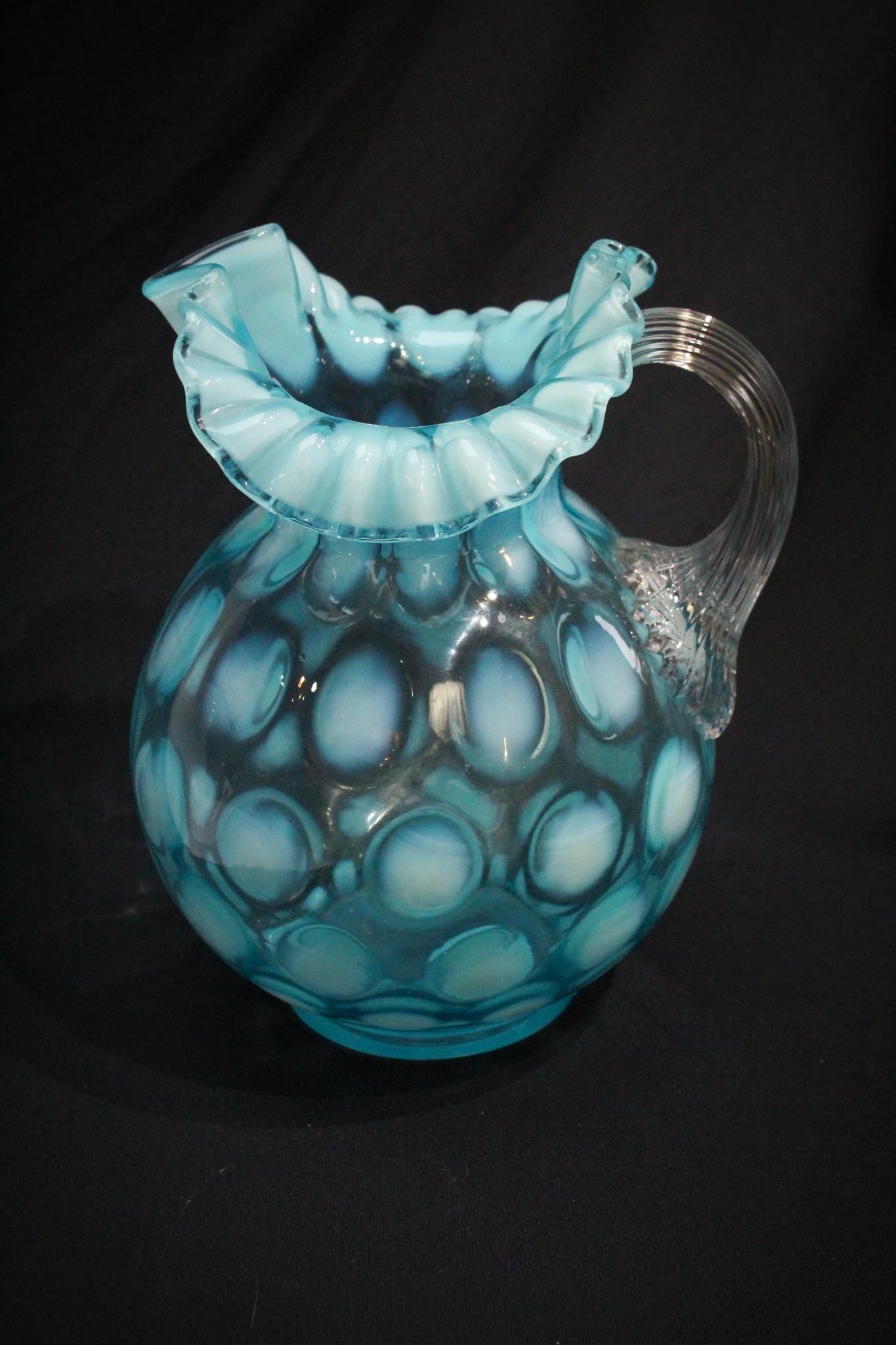 Fenton L G Wright Opalescent Water Pitcher (1 of 5)