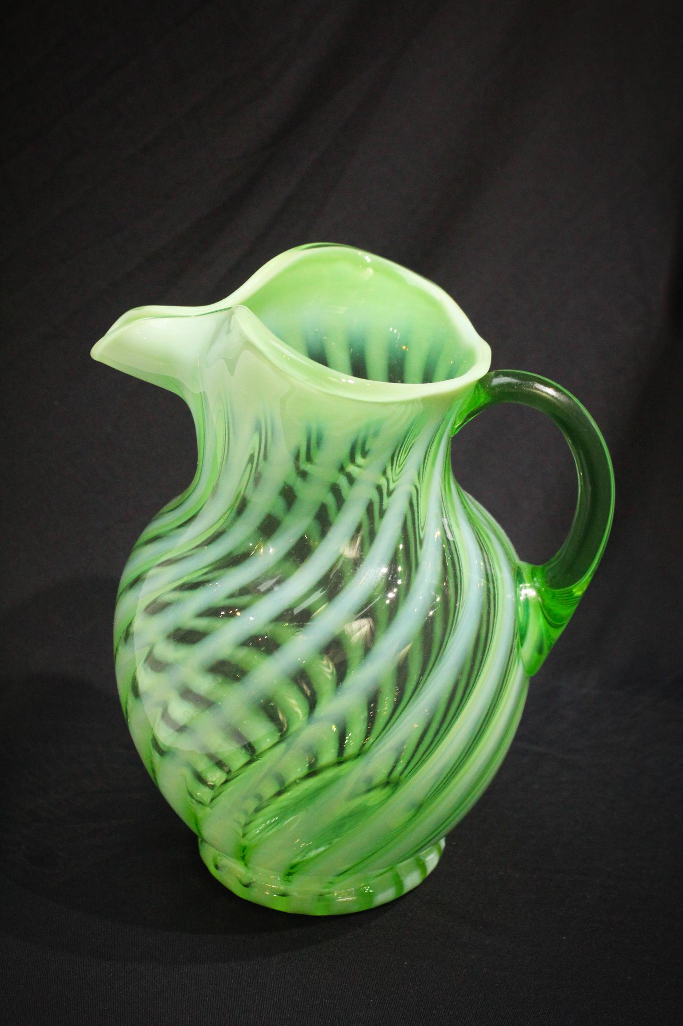 Fenton Opalescent Glass Water Pitcher (1 of 5)