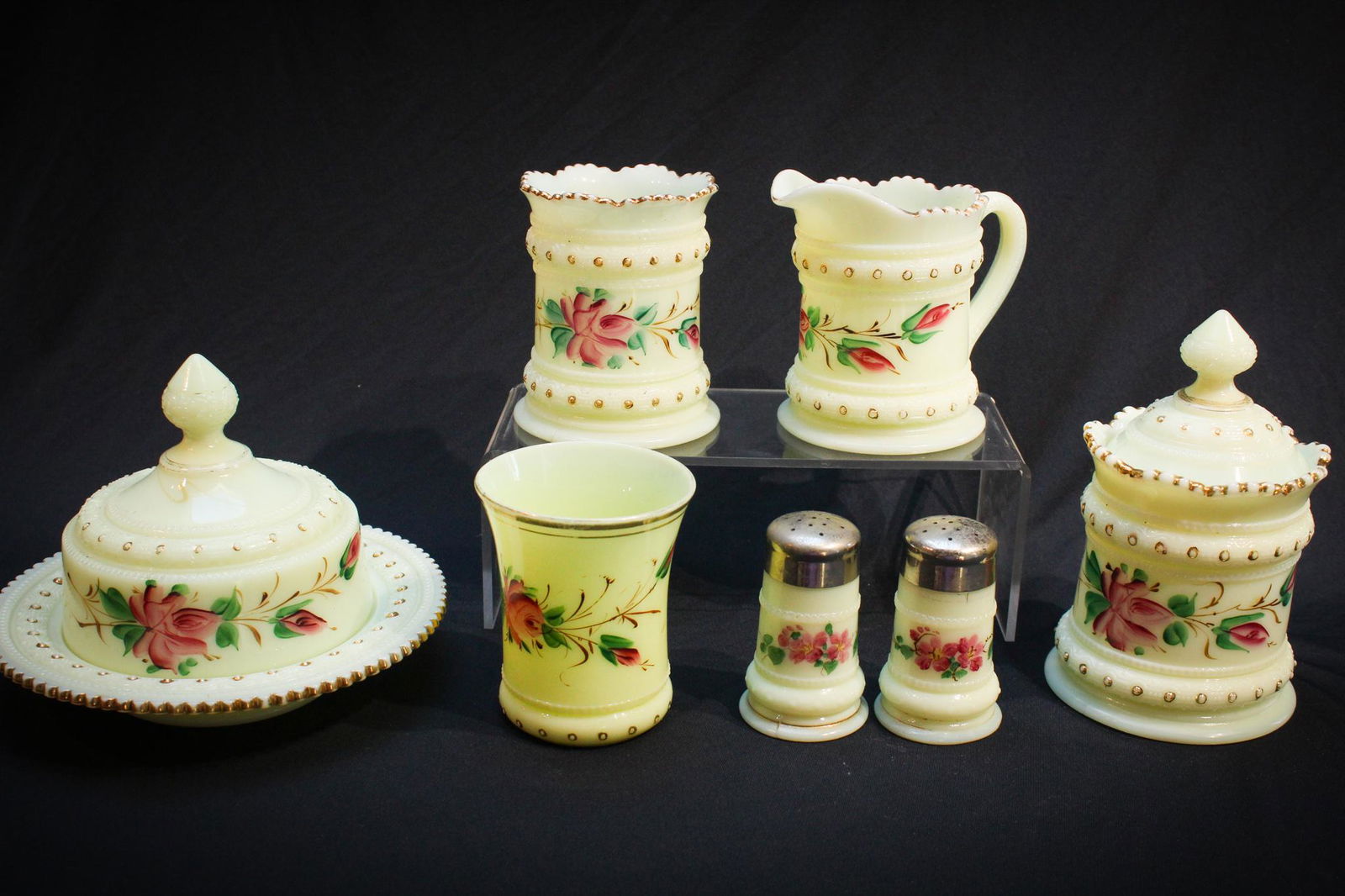 Heisey Glass Victorian Ring Band 7pc Lot (1 of 8)