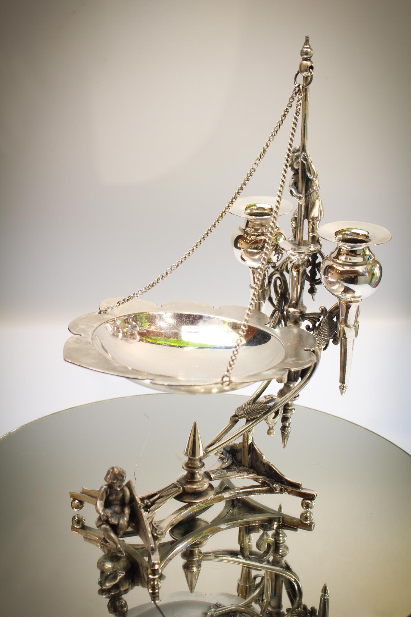 Simpson Miller Victorian Silverplate epergne (1 of 10)