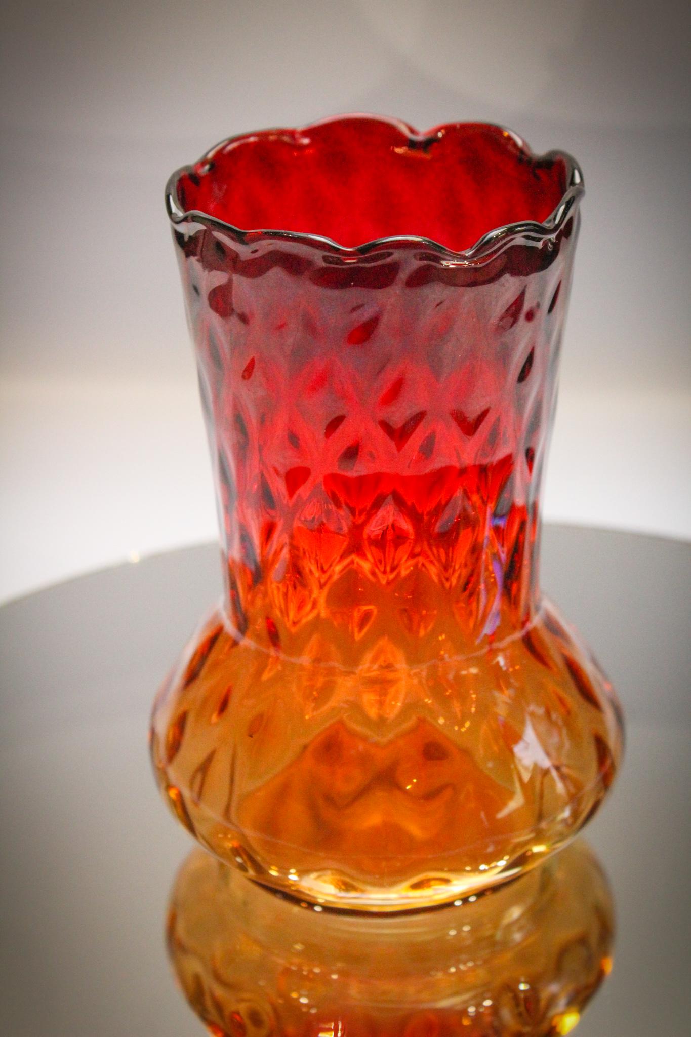 Mt. Washington Amberina Celery Vase (1 of 4)