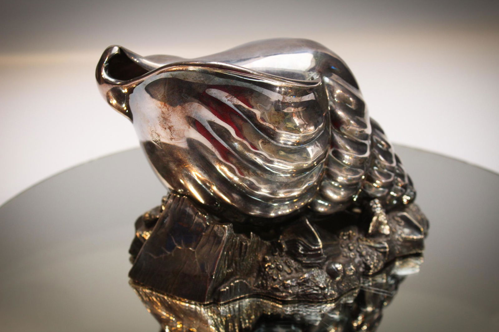 Victorian Silverplate Conch Shell Spoon Warmer (1 of 9)