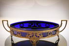 WMF Bronze with Griffin Cobalt Glass Bowl