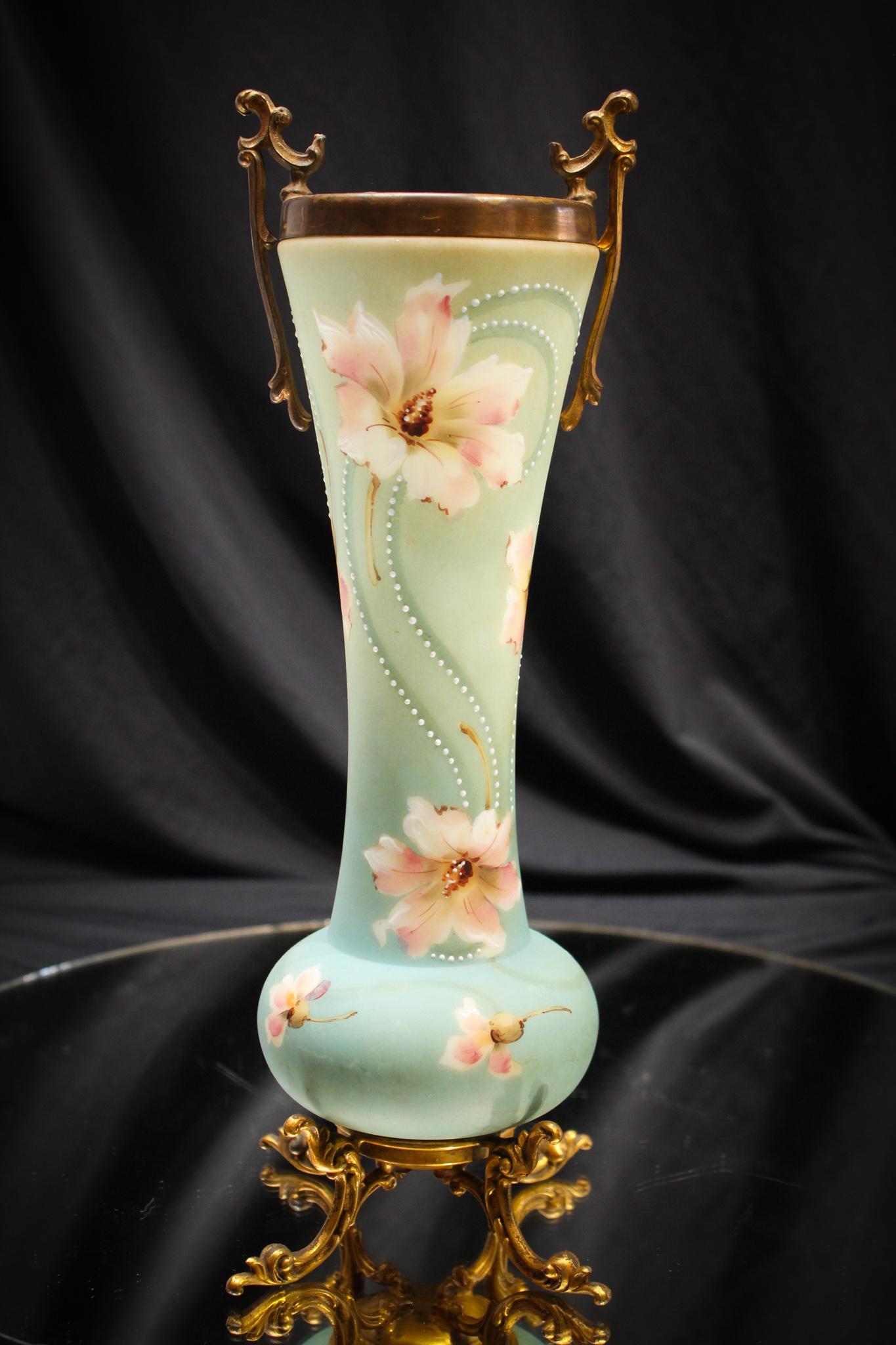 Blue Wavecrest Nakara Ormulu Vase (1 of 4)