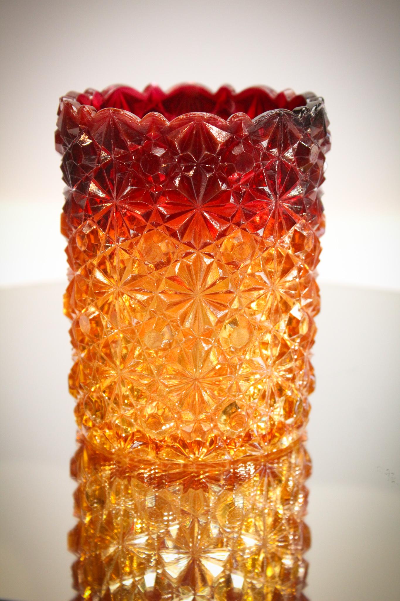 Hobb's Amberina Daisy Button Spooner (1 of 3)