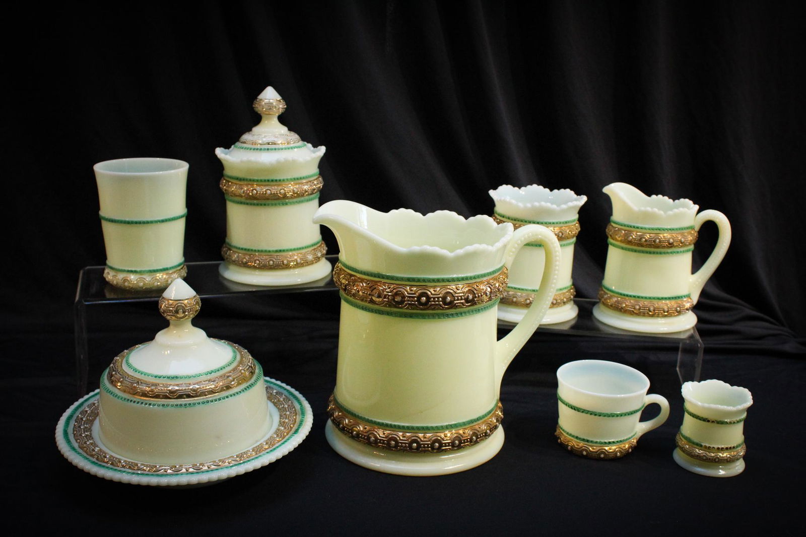 Heisey Ring Band Victorian Glass 8 pc Lot (1 of 13)