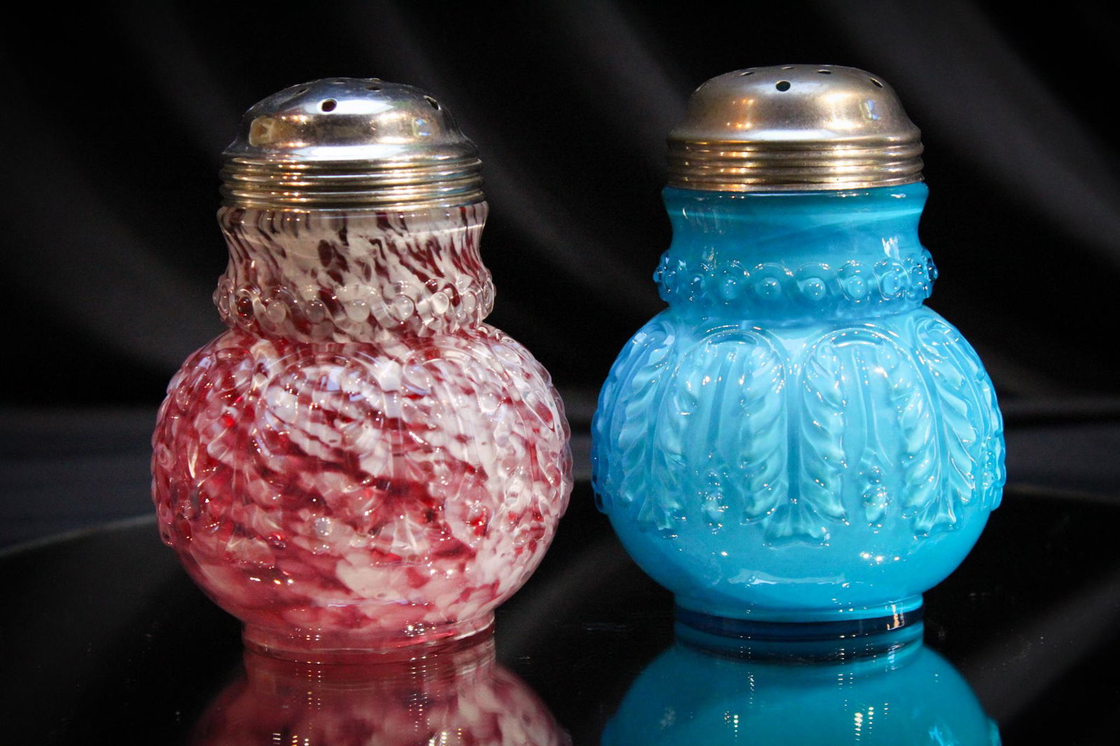 2 pc Lot Victorian Northwood Leaf Umbrella Sugar (1 of 4)