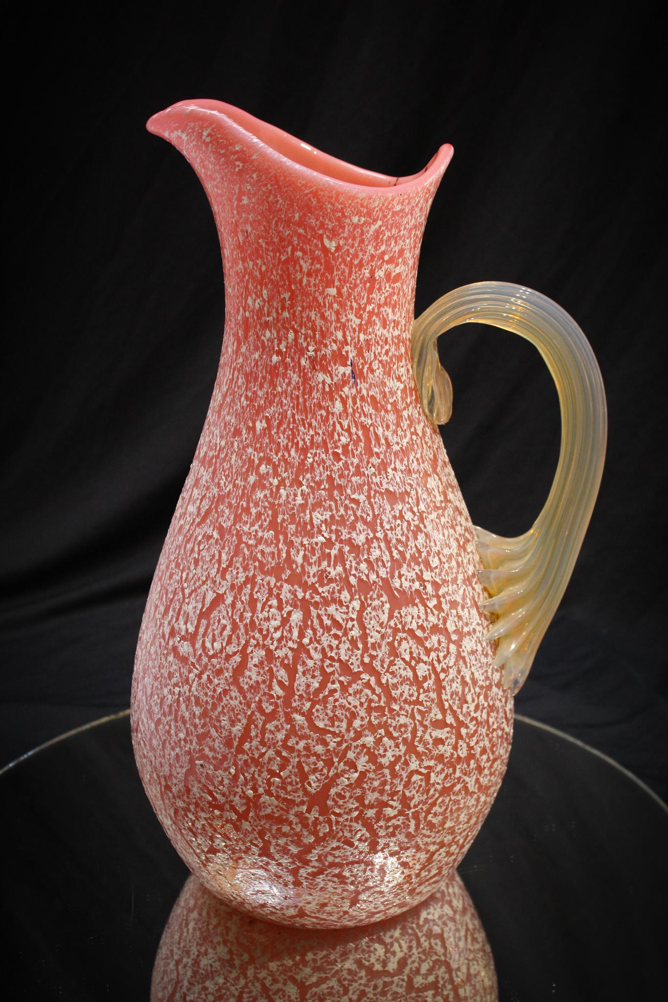 Huge Albany Glass Victorian Snowstorm pitcher (1 of 5)