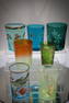 7 pc Lot Victorian Glass Assorted Tumblers