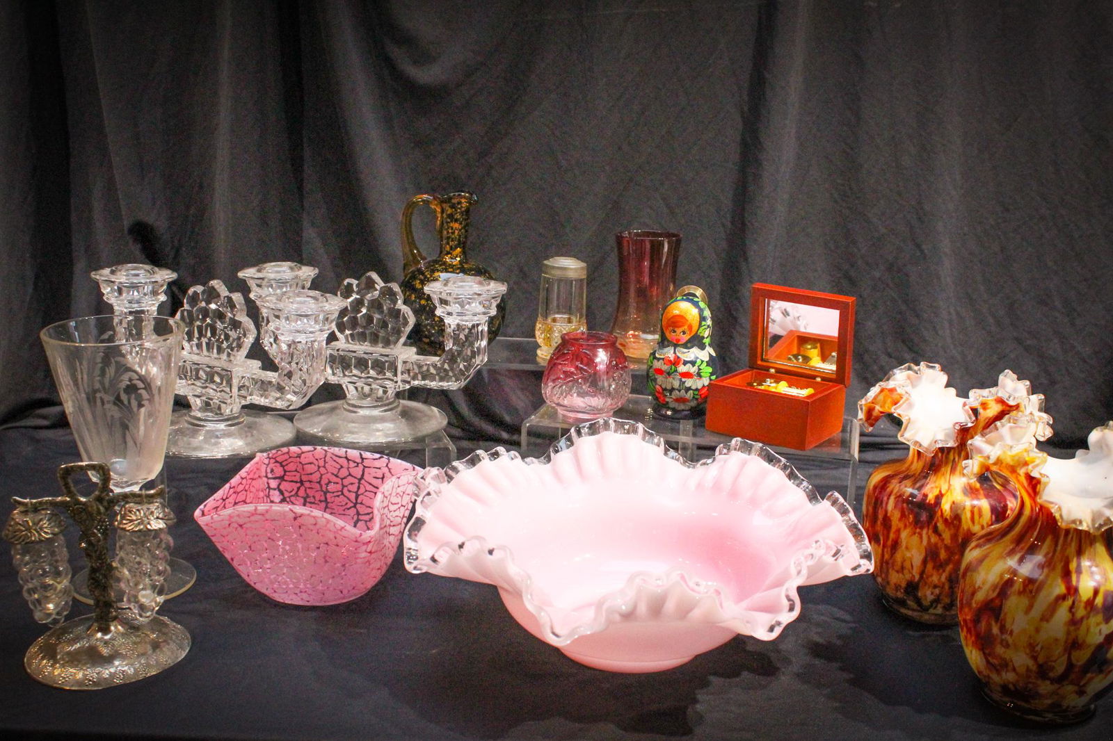 14 pc Glass Fenton Victorian & other Goody Lot (1 of 4)
