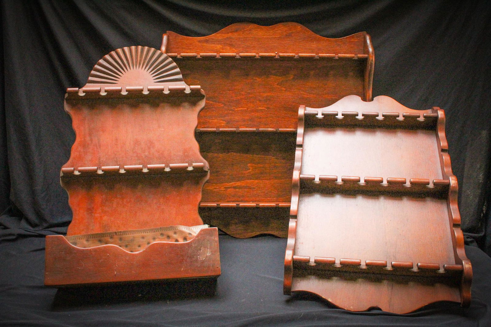 3pc Lot Wooden Collector Spoon Racks (1 of 7)