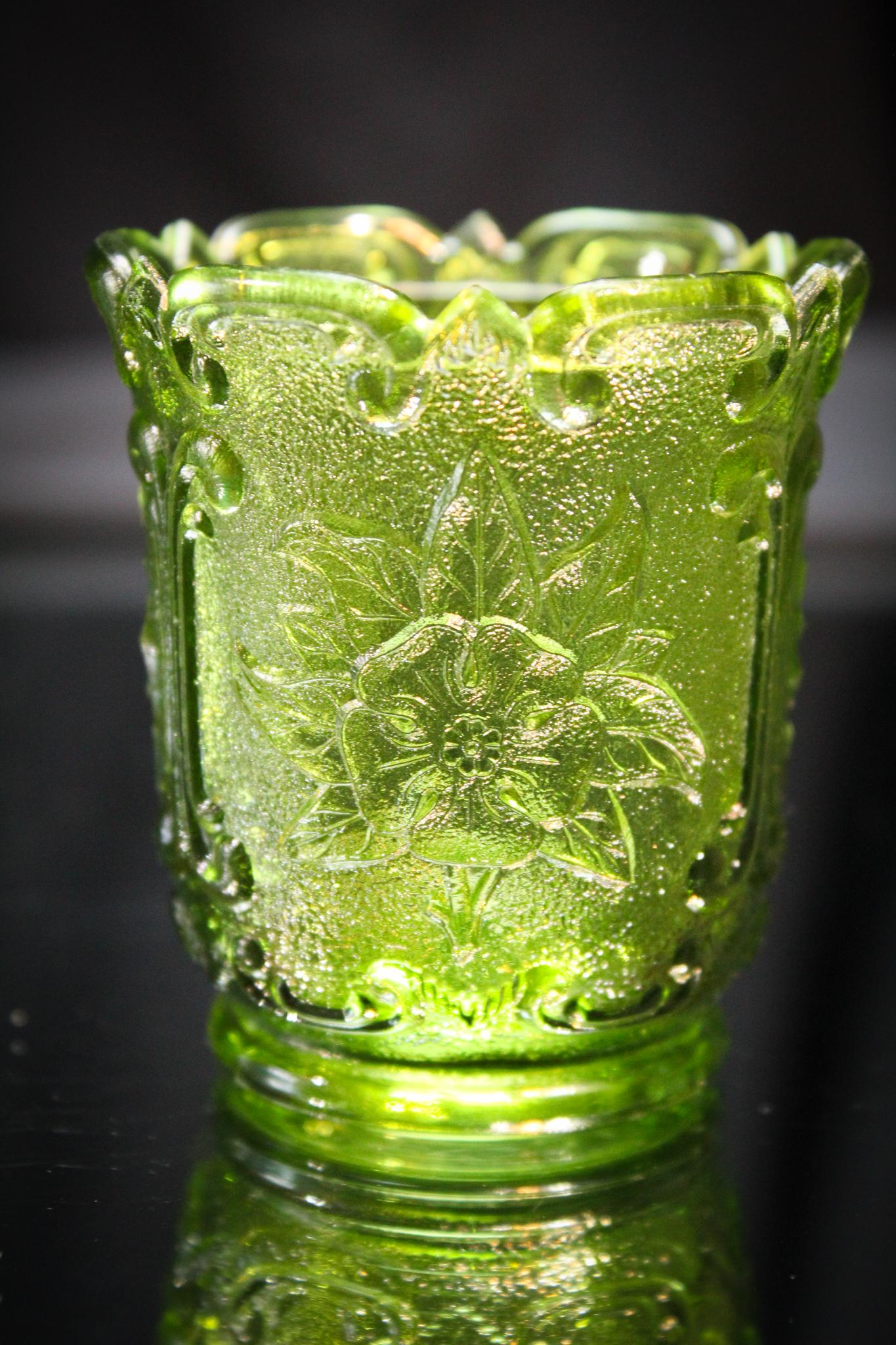 McKee Sultan Green Victorian Toothpick Holder: What a nice example this is. McKee Sultan Green Victorian toothpick holder. Nice example.