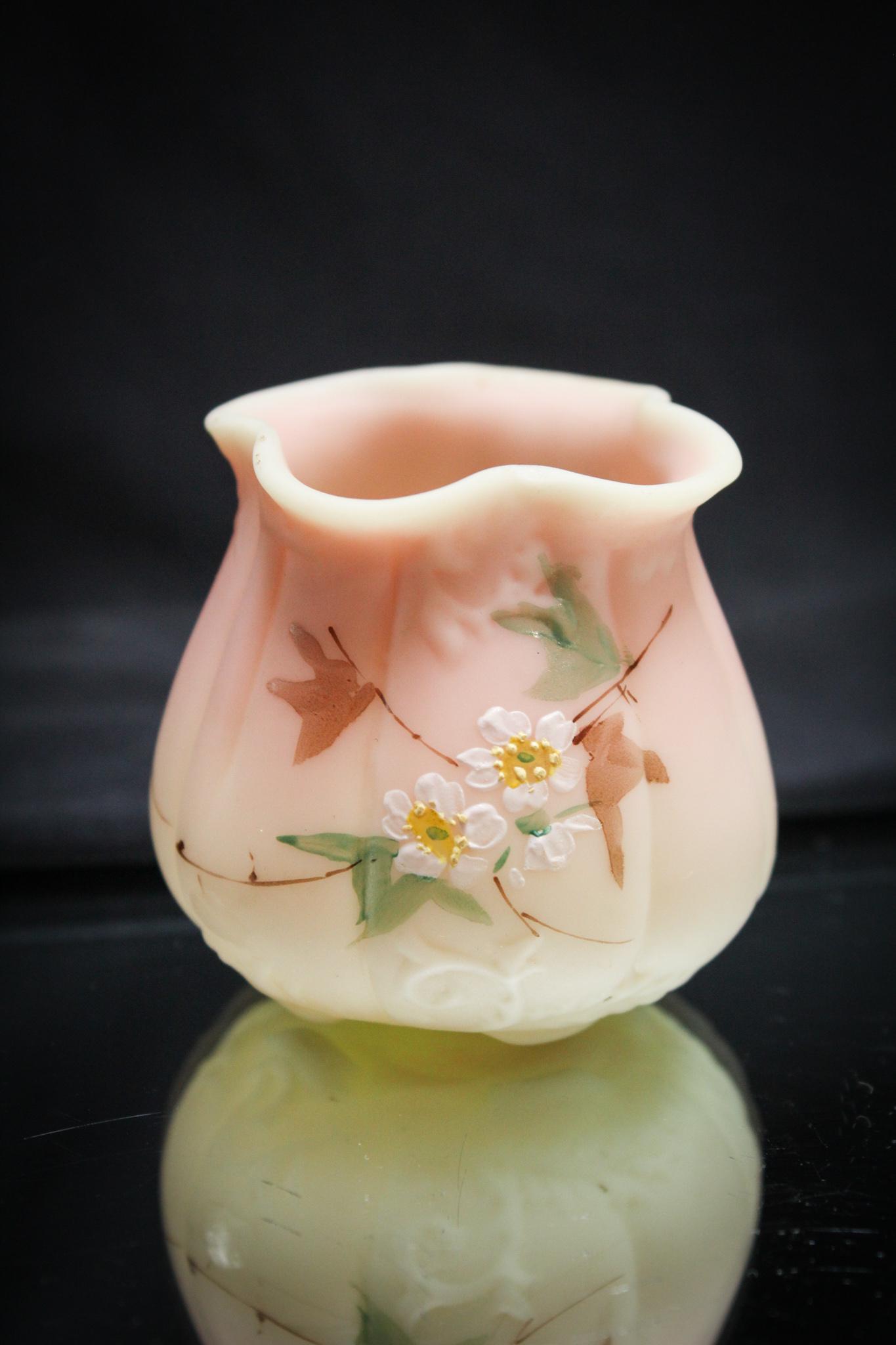 Mt. Washington Glass Victorian Toothpick Holder (1 of 4)