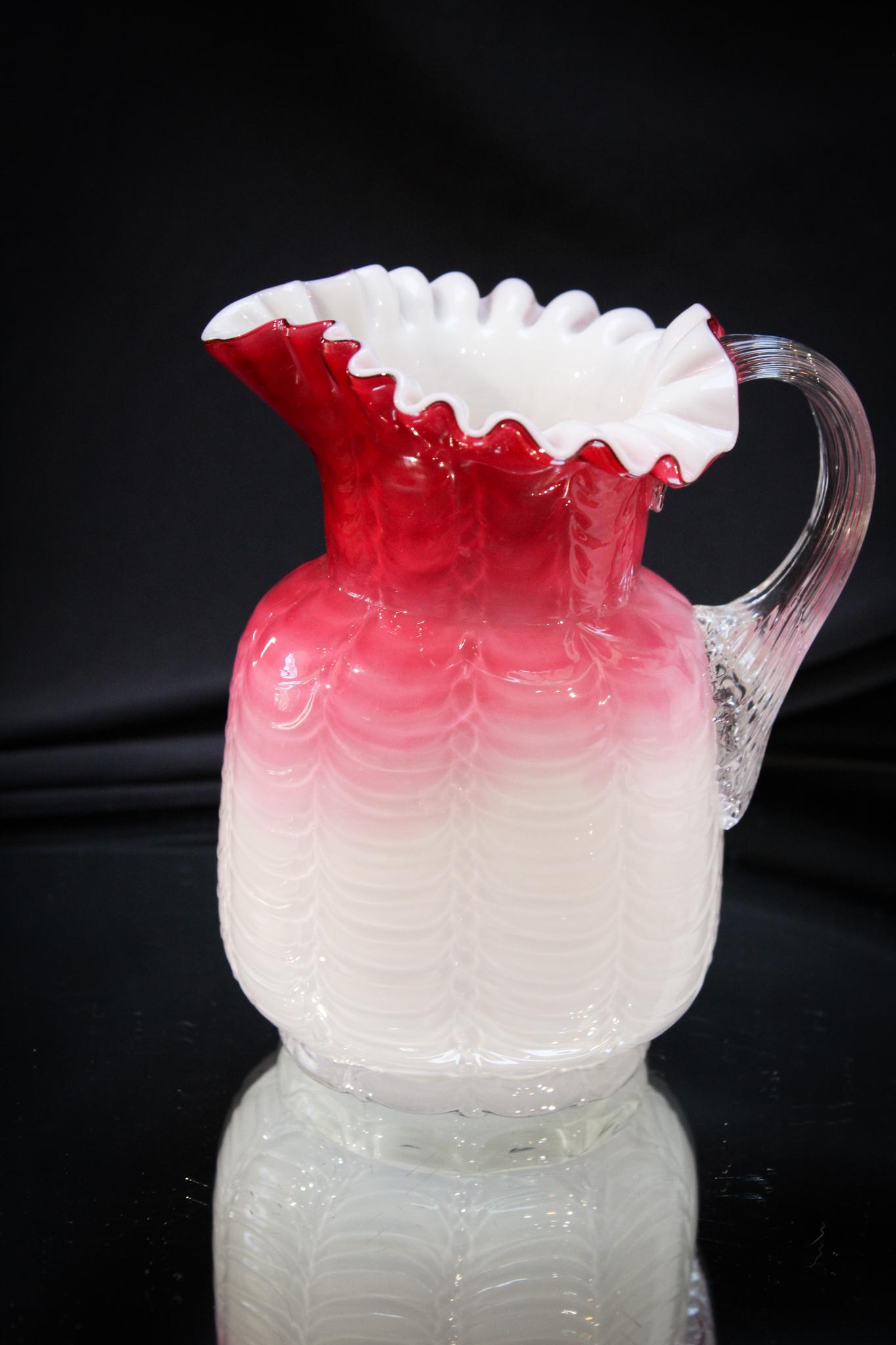 Phoenix Victorian Drape Cased Glass Pitcher (1 of 4)