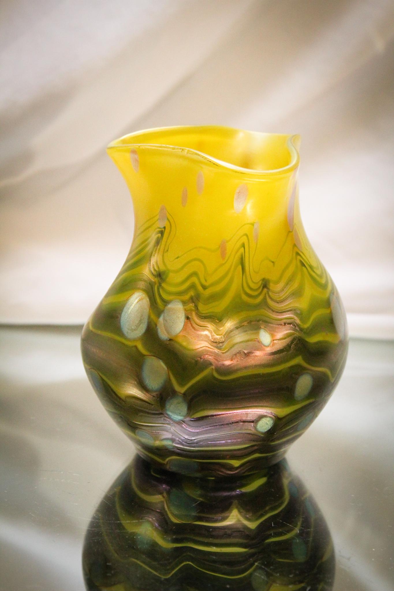 Loetz Cytisus Antique Glass Vase (1 of 4)