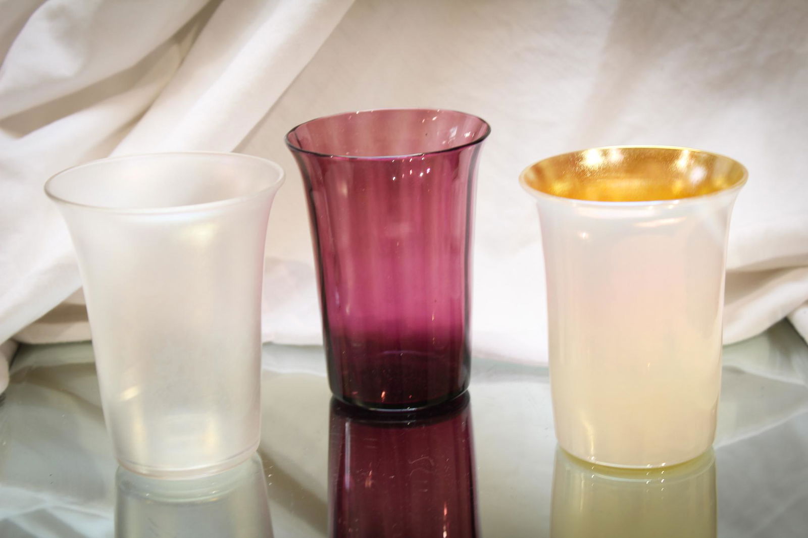 3 pc Lot Steuben Art Glass Tumblers (1 of 5)