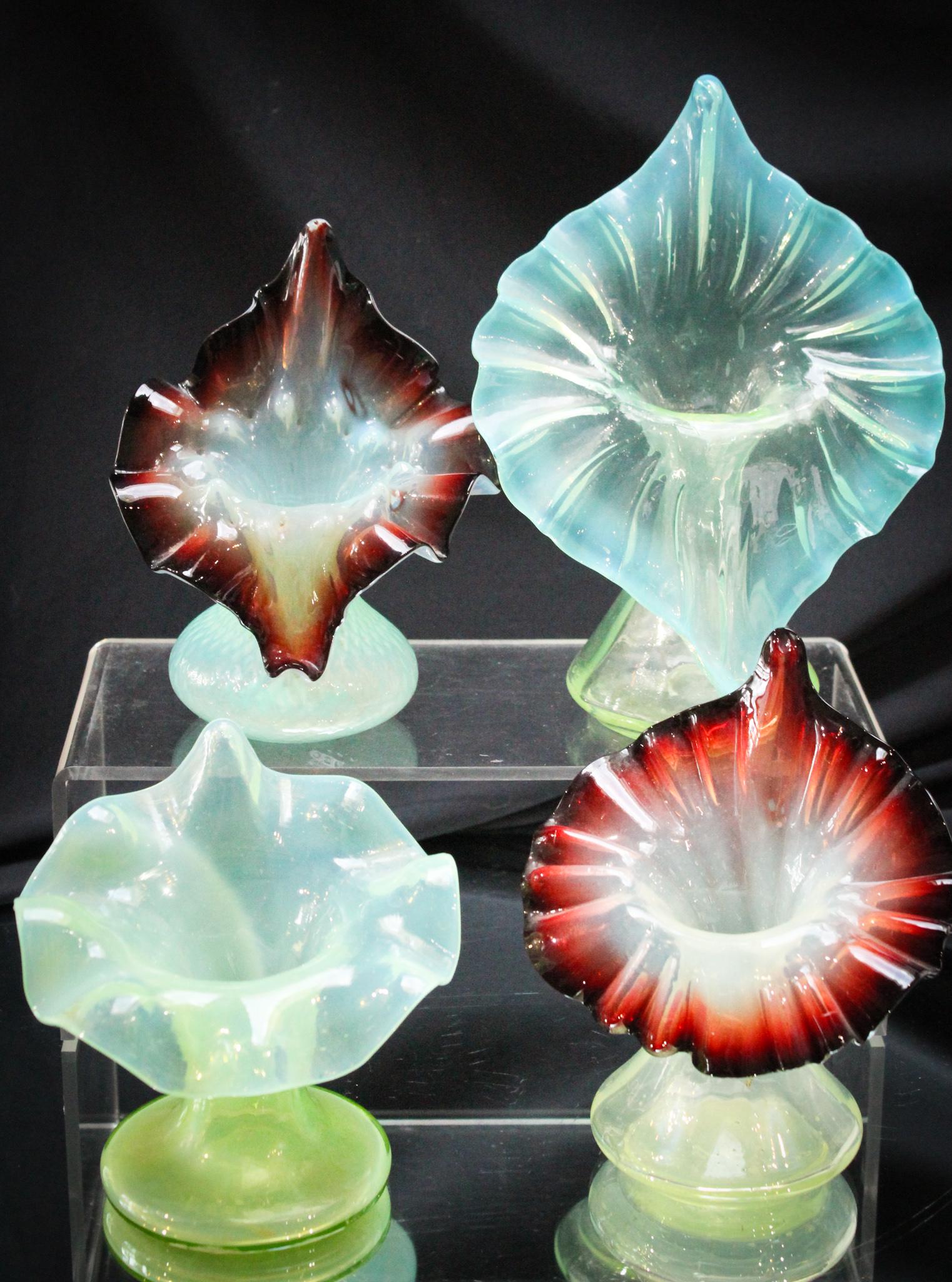 4 pc Family Vaseline & More Jack in the Pulpit Vases (1 of 3)