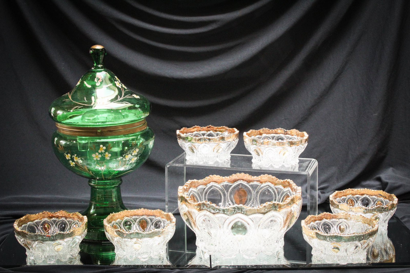 Magnum Auctions Goody Lot: Great offering of some very nice pieces to include a decorated egg form cordial set and so much more!