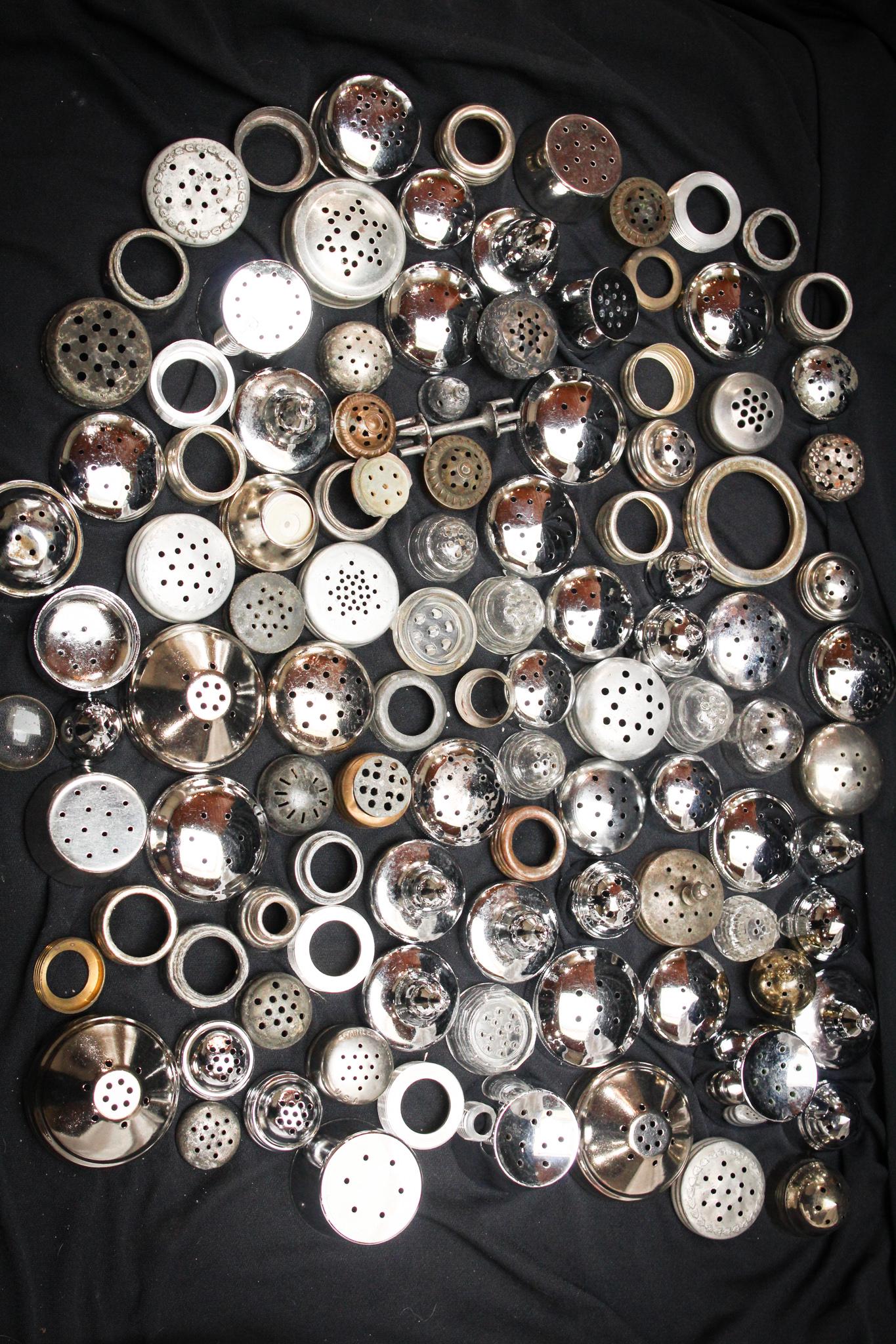 Large Lot Victorian and More Salt Shaker Lids (1 of 4)