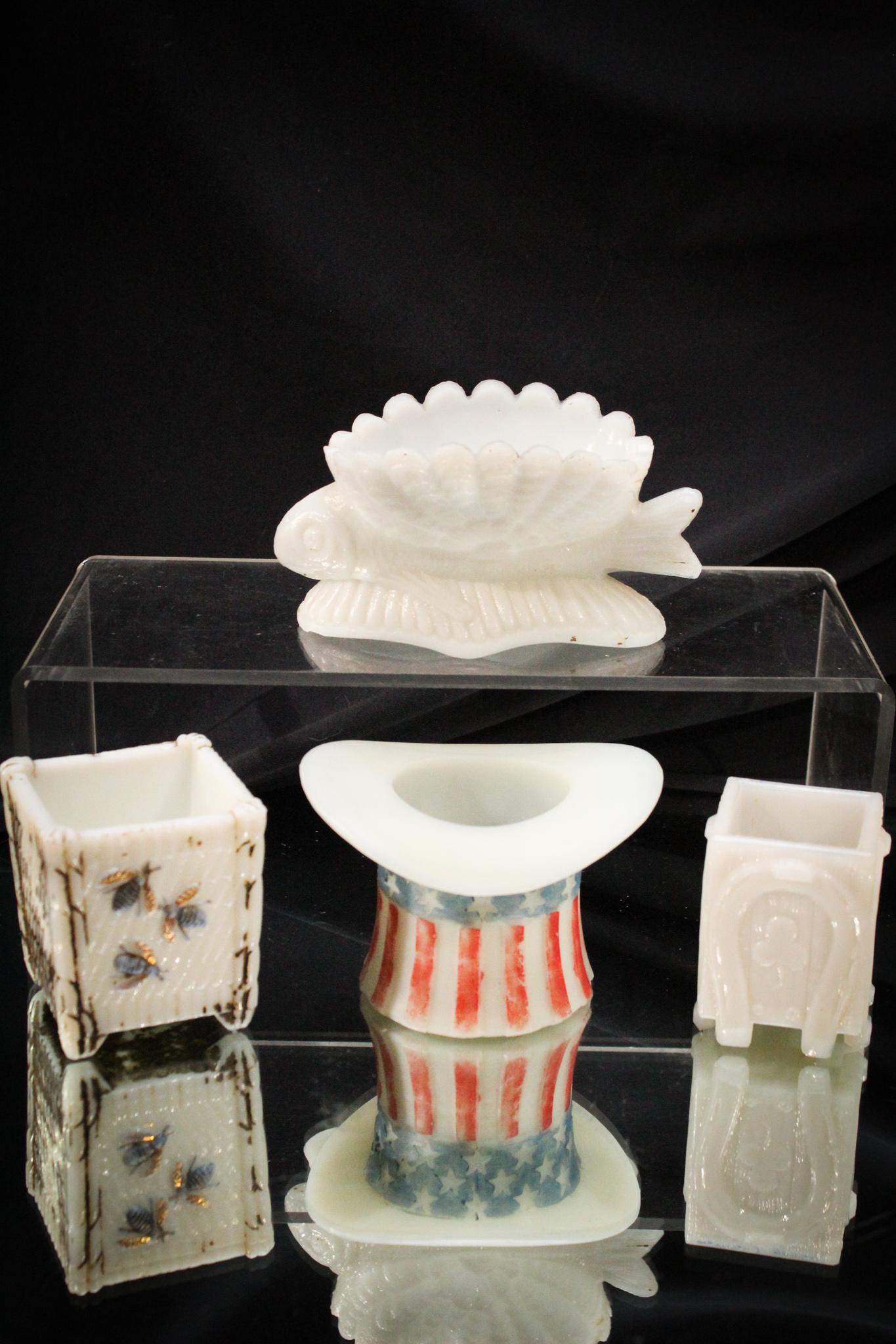 4 pc Lot Victorian Toothpick Holders (1 of 5)