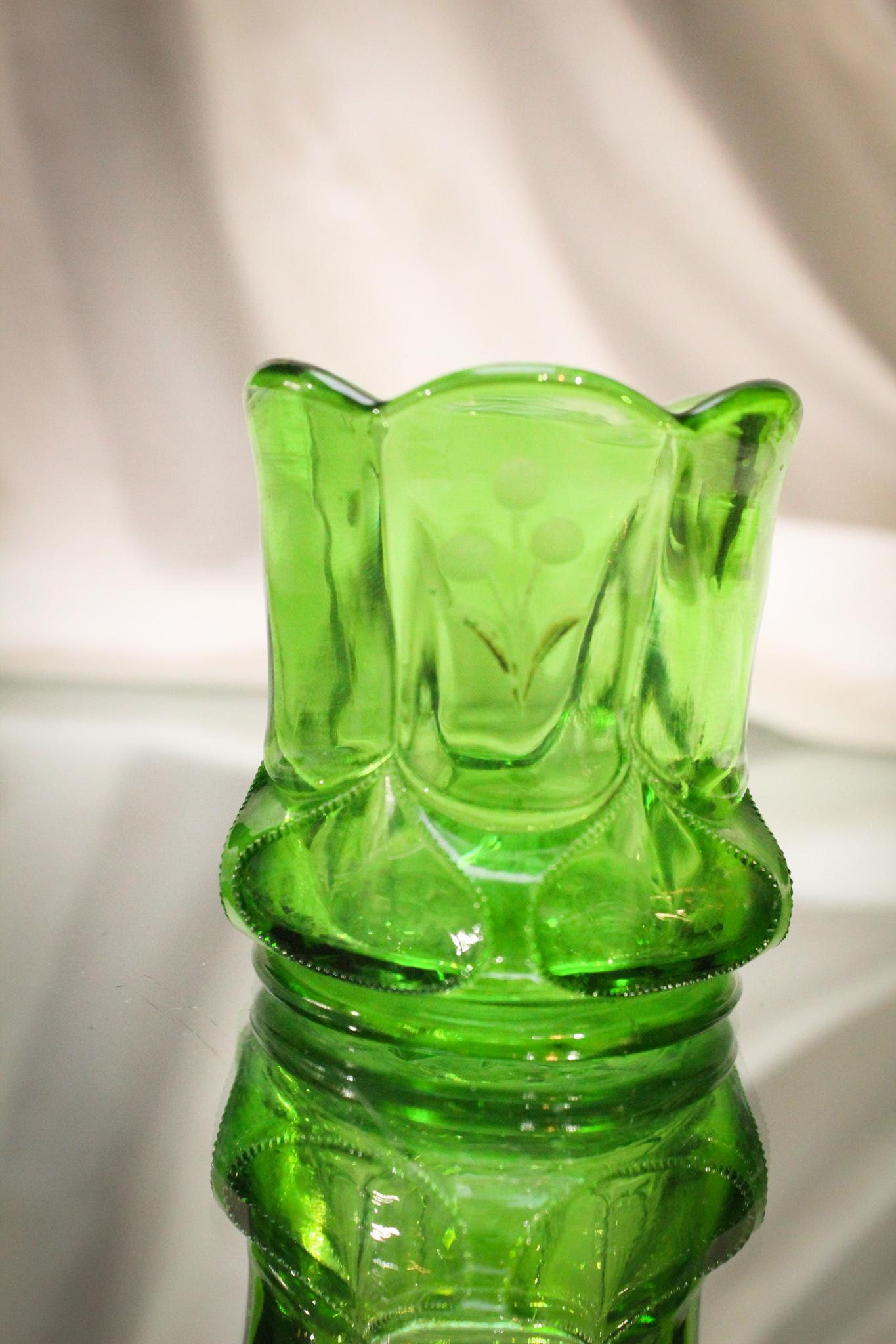 Victorian Green enameled Toothpick Holder (1 of 4)