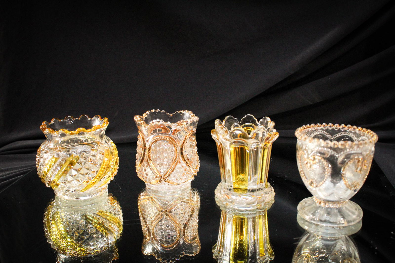 4 pc Lot Victorian Toothpick Holders (1 of 4)