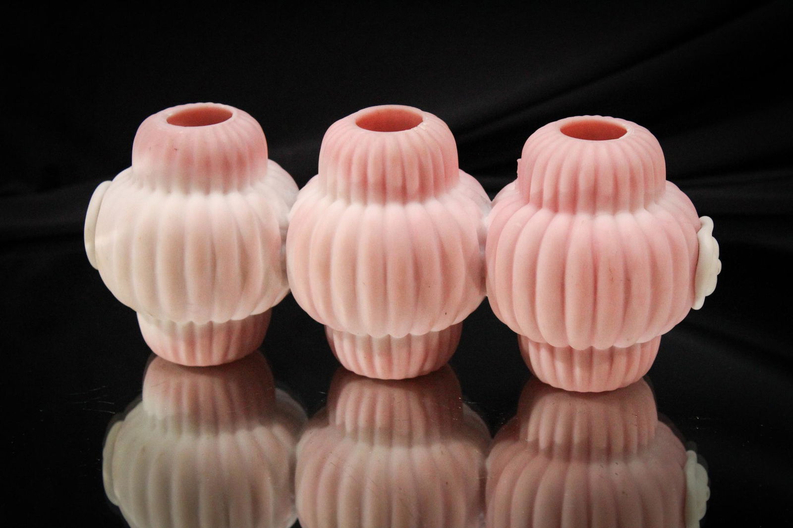 Mt. Washington Glass Triple Siamese Victorian Rosebowl (1 of 4)