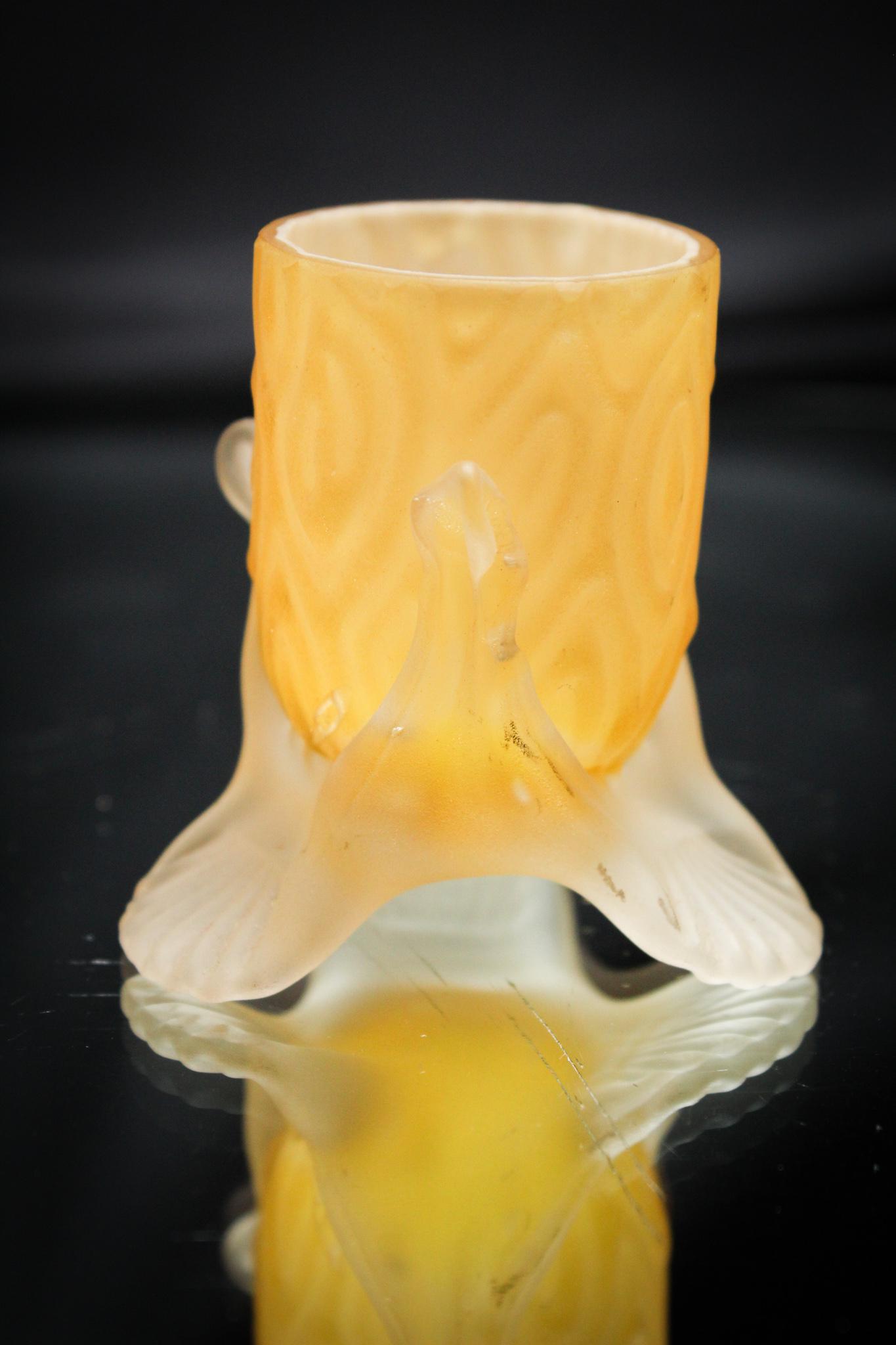 Victorian Moire embossed pattern Footed Victorian Toothpick Holder (1 of 5)