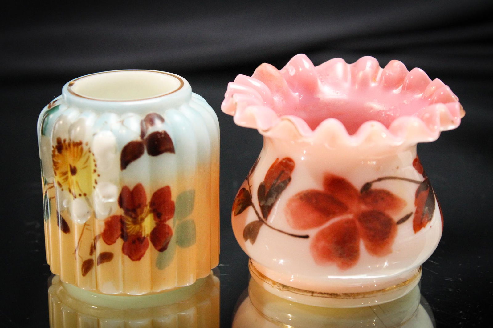 2 pc Lot Victorian Glass Toothpick Holders (1 of 6)