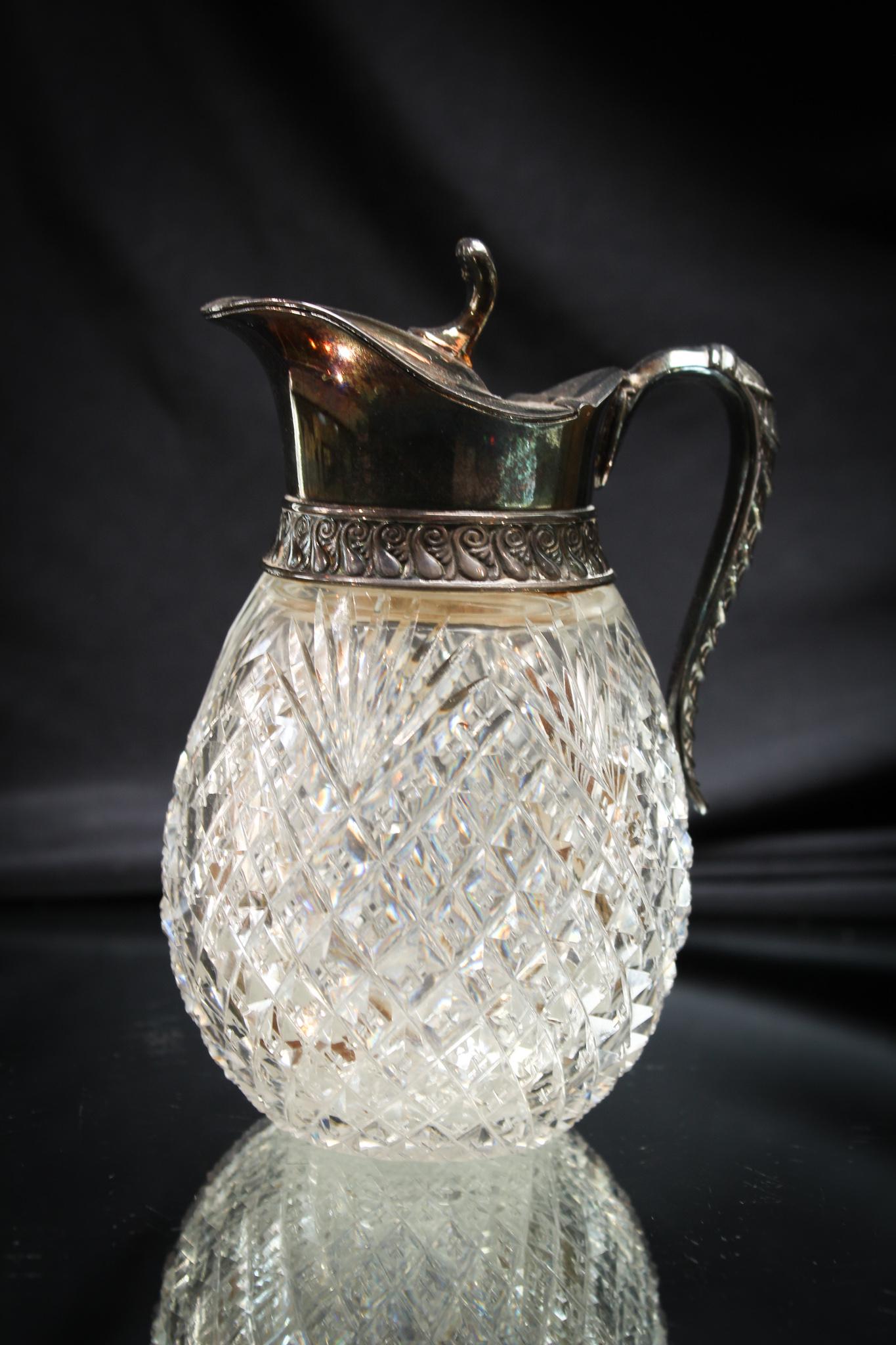 Rare Mt. Washington Cut Glass Victorian Syrup Pitcher (1 of 4)