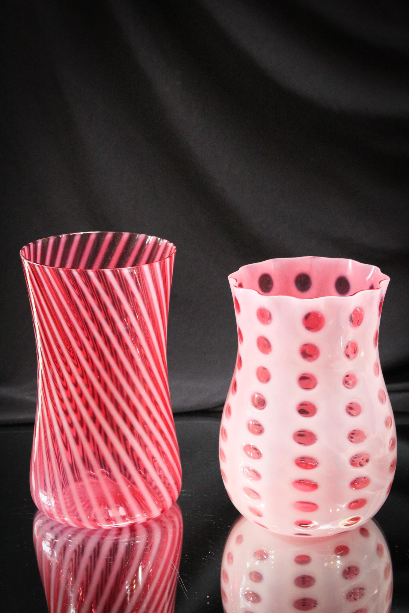 Victorian Opalescent Glass Polka Dot Celery Vase (1 of 3)
