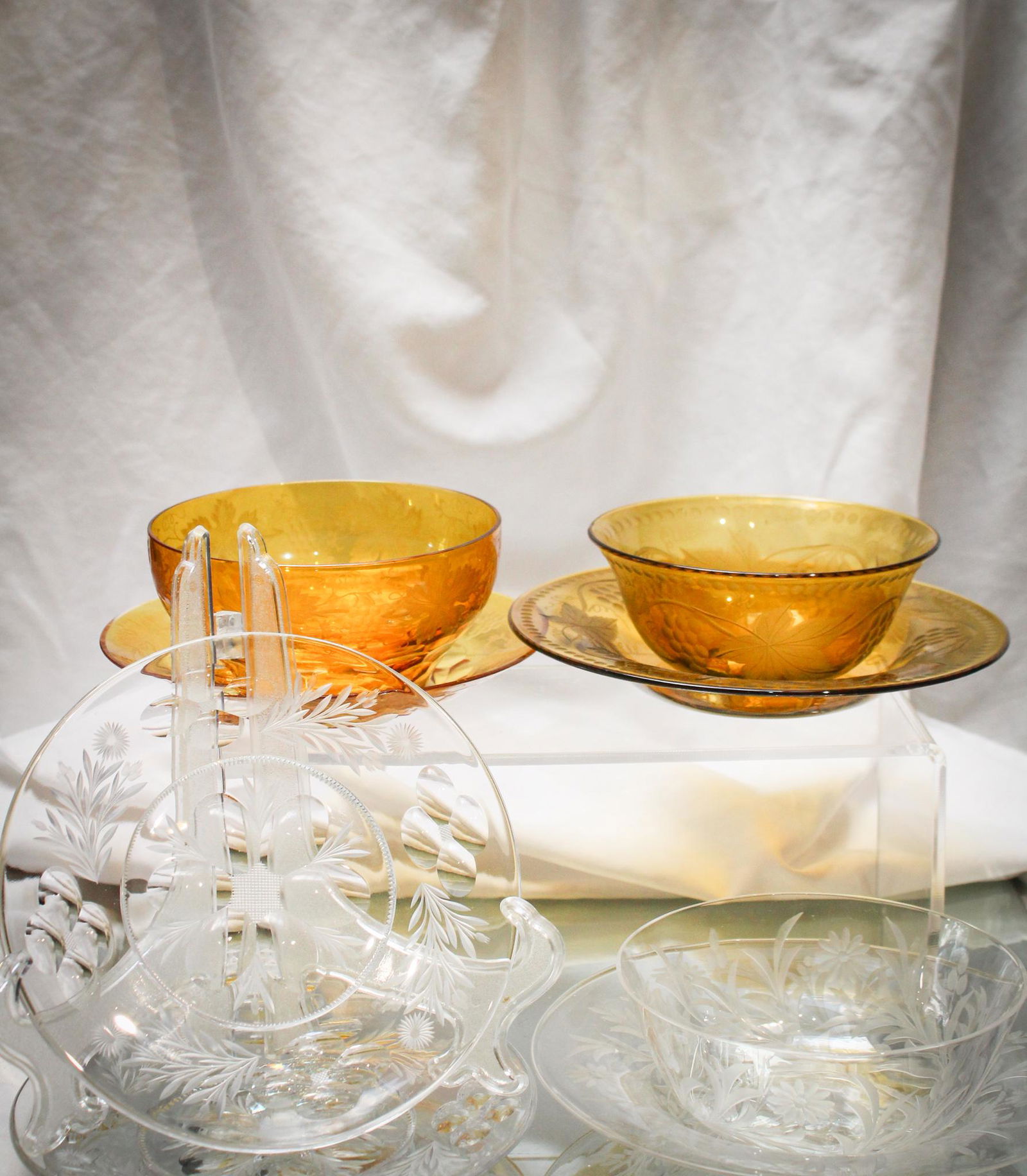 Magnum Auction Goody Lot of Pairpoint Cut Glass (1 of 7)