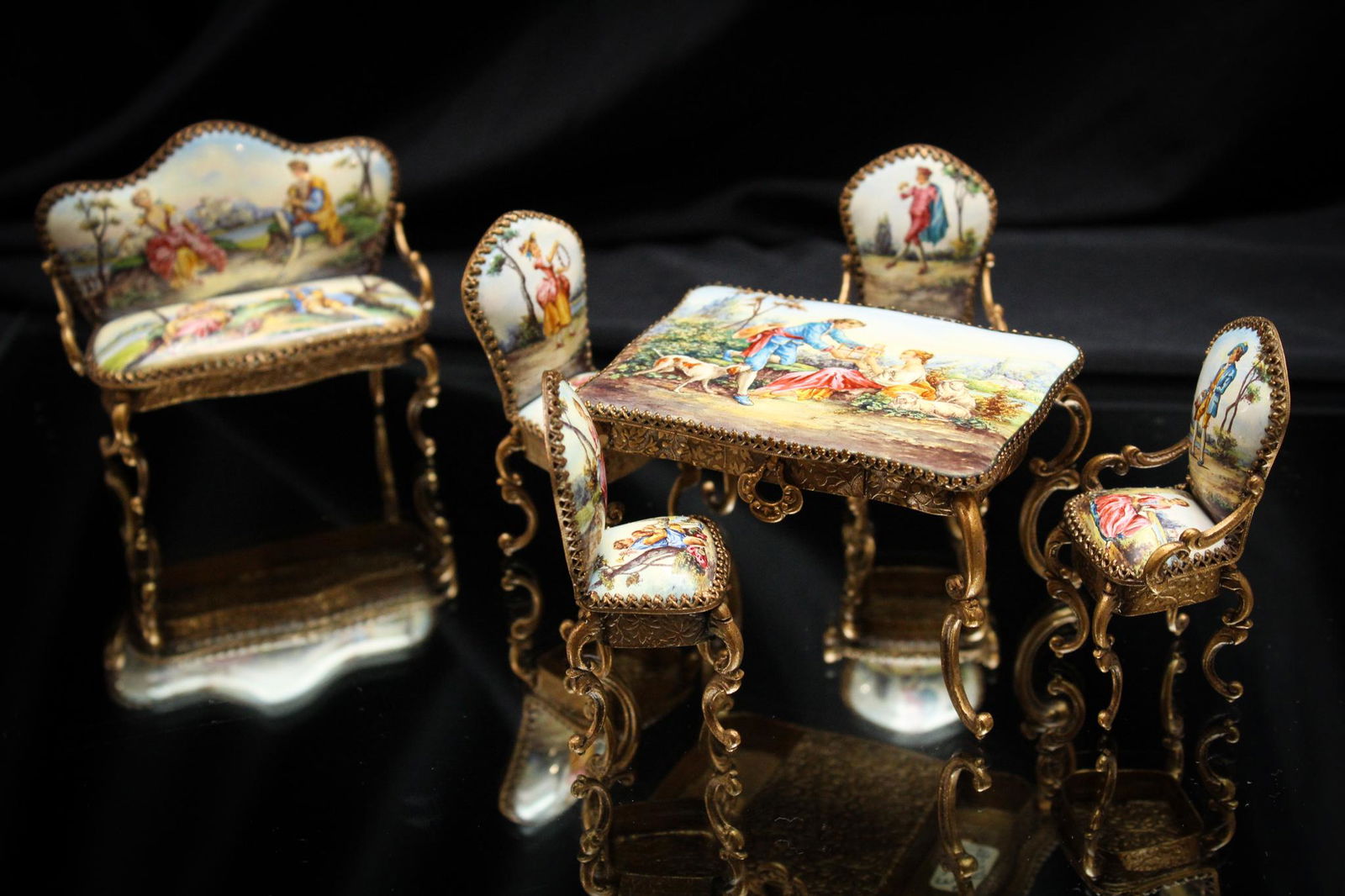 Viennesse Austrian Enamel on Bronze Miniatures (1 of 11)