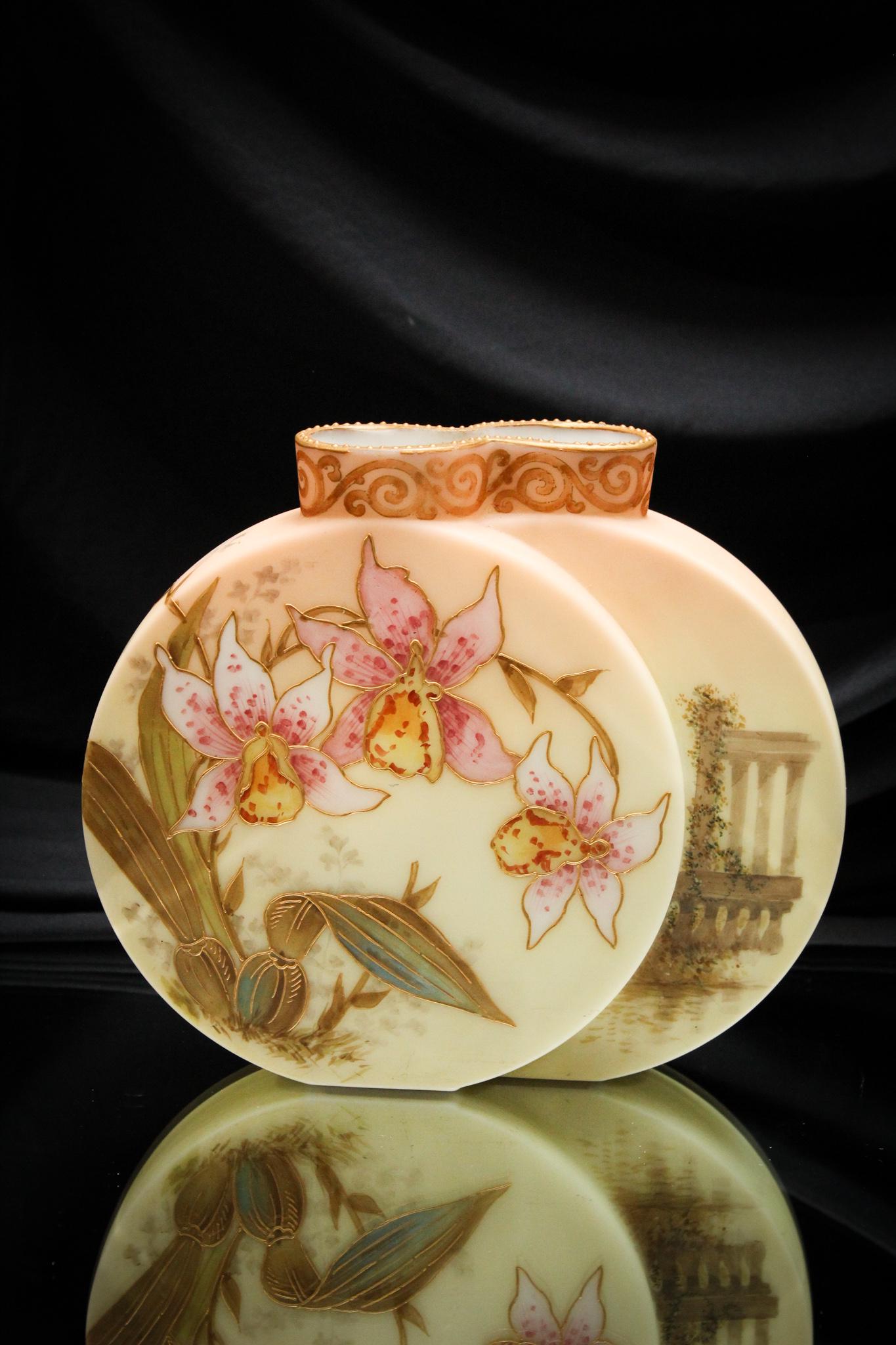 Smith Bros. Double Flask Harbor Scene Vase (1 of 6)